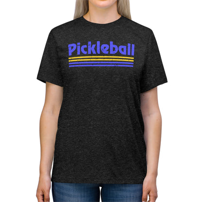 Retro Blue Pickleball Tee Shirt