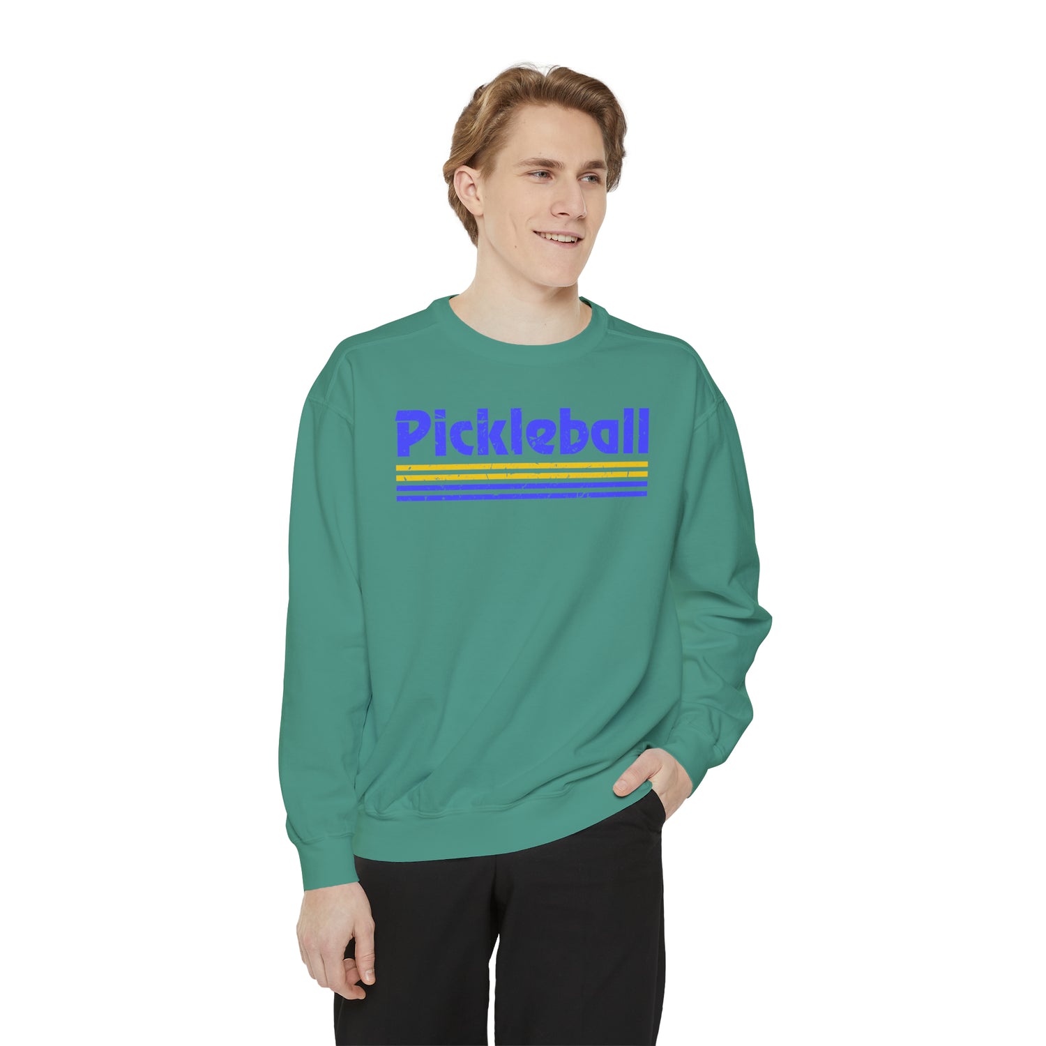 Retro Blue Pickleball Sweatshirt