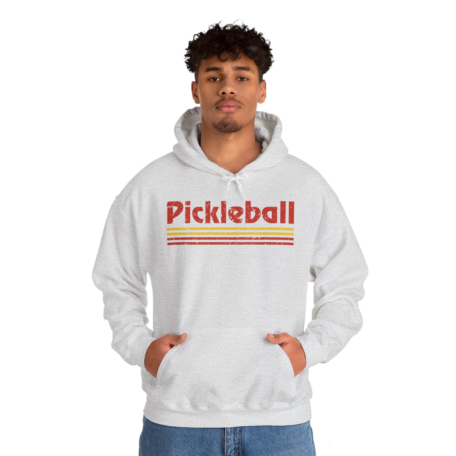 Retro Red Pickleball Hoodie