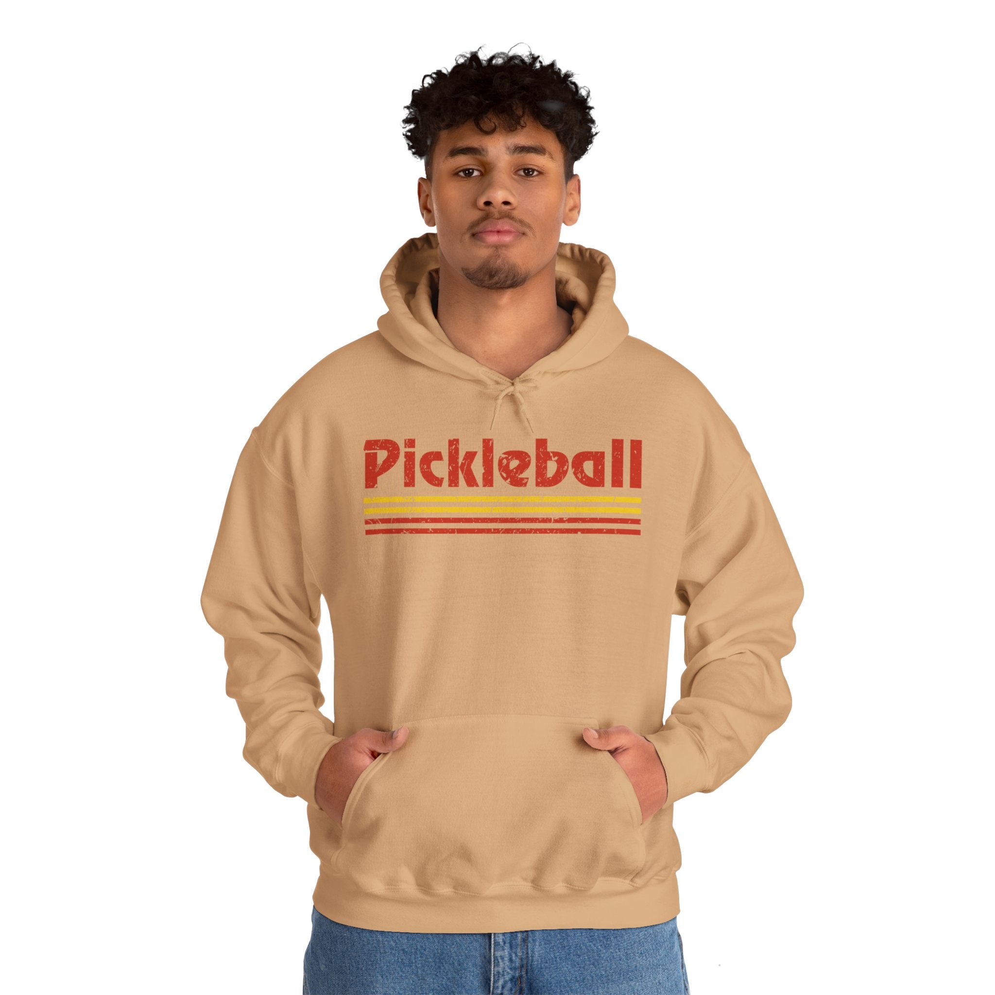 Retro Red Pickleball Hoodie