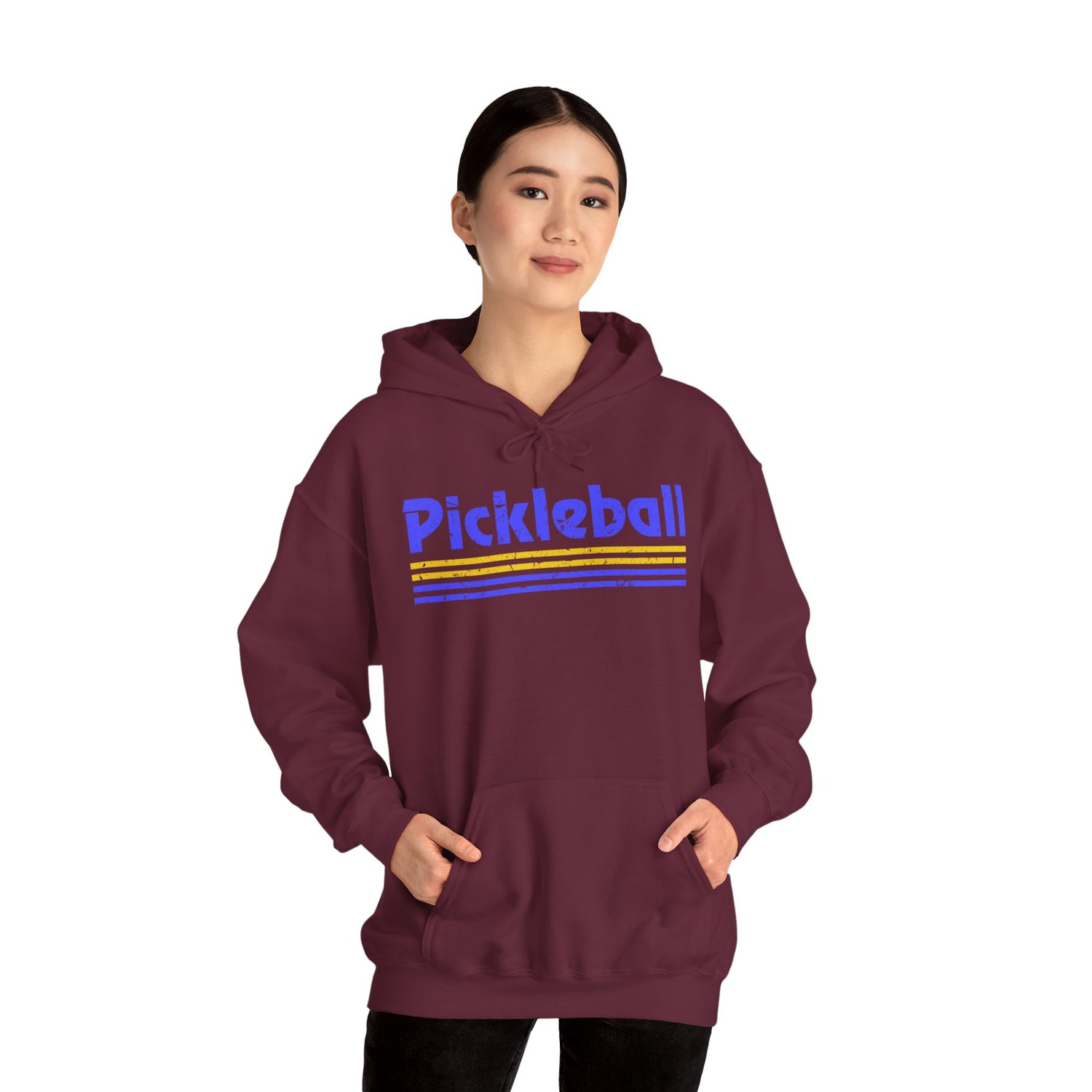 Retro Blue Pickleball Hoodie