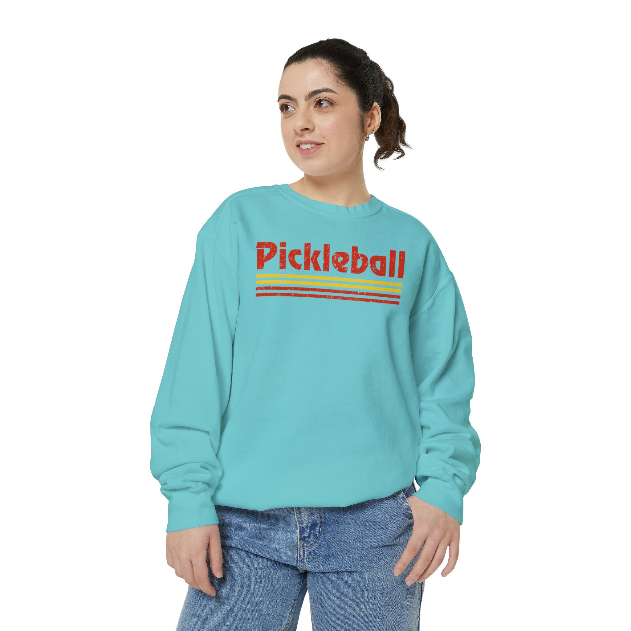 Retro Red Pickleball Sweatshirt