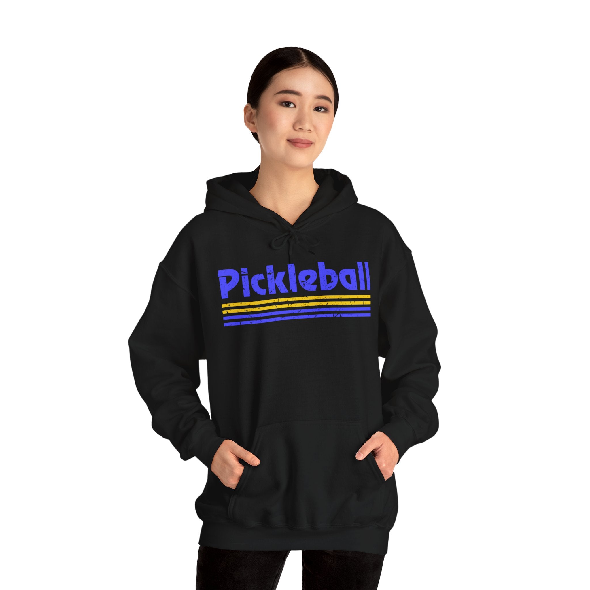 Retro Blue Pickleball Hoodie