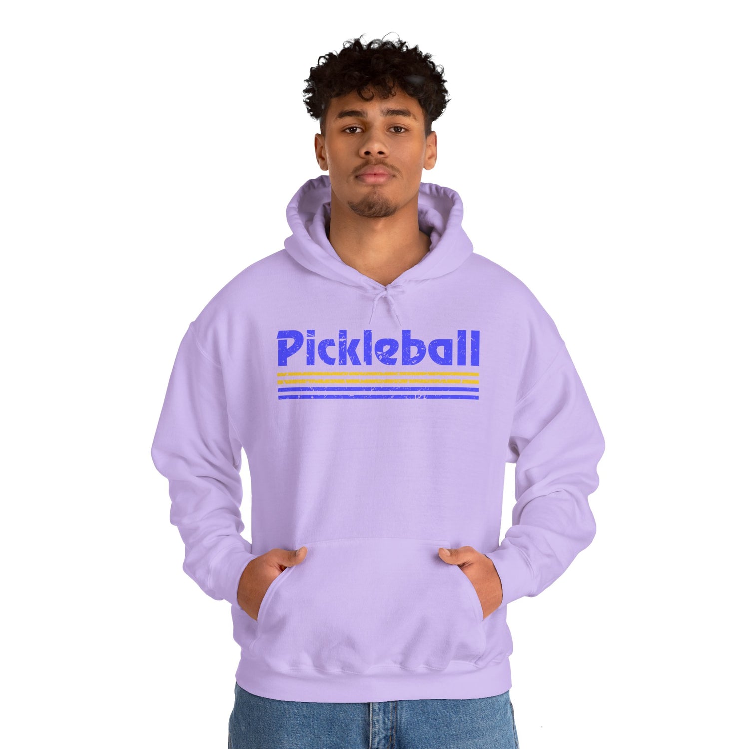 Retro Blue Pickleball Hoodie