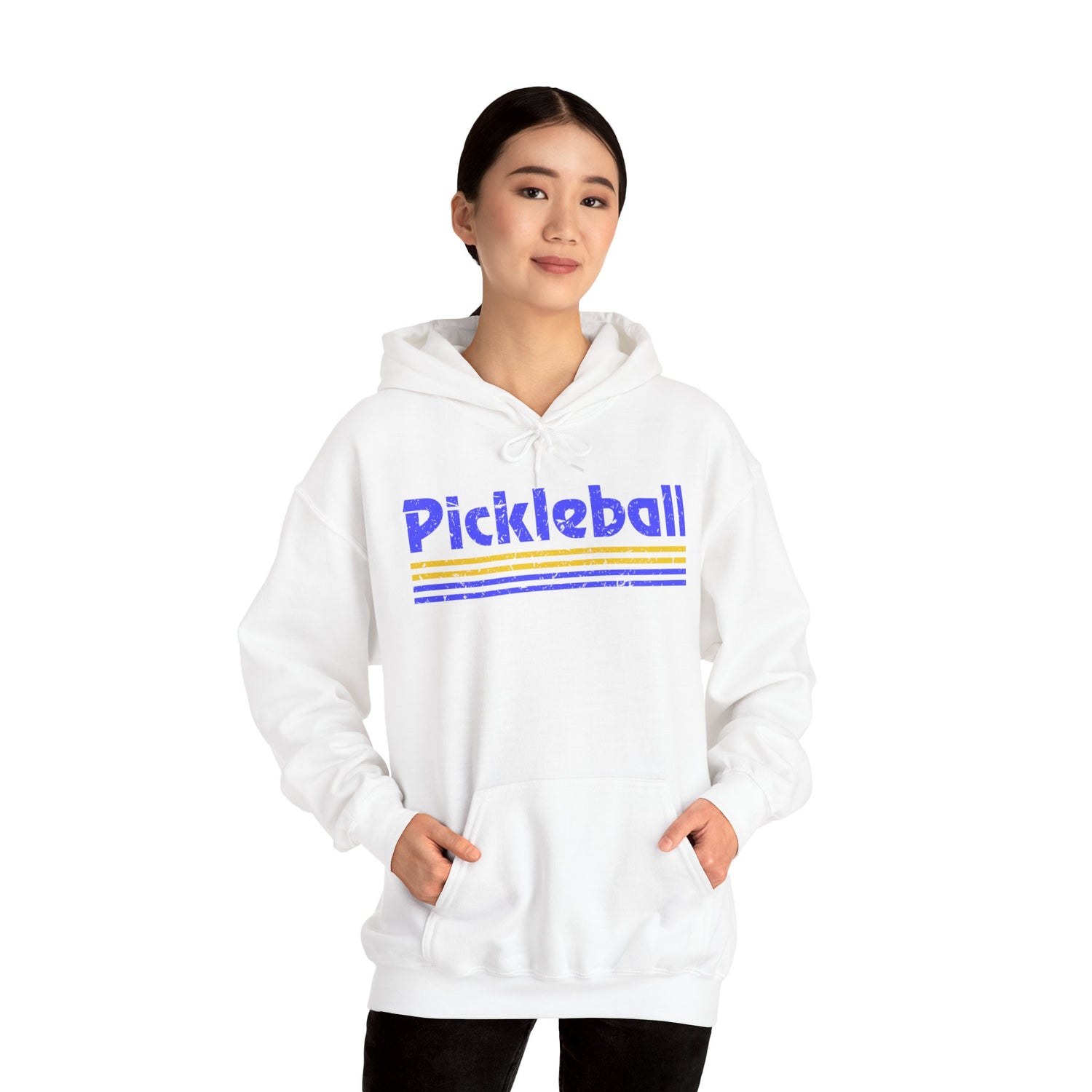 Retro Blue Pickleball Hoodie