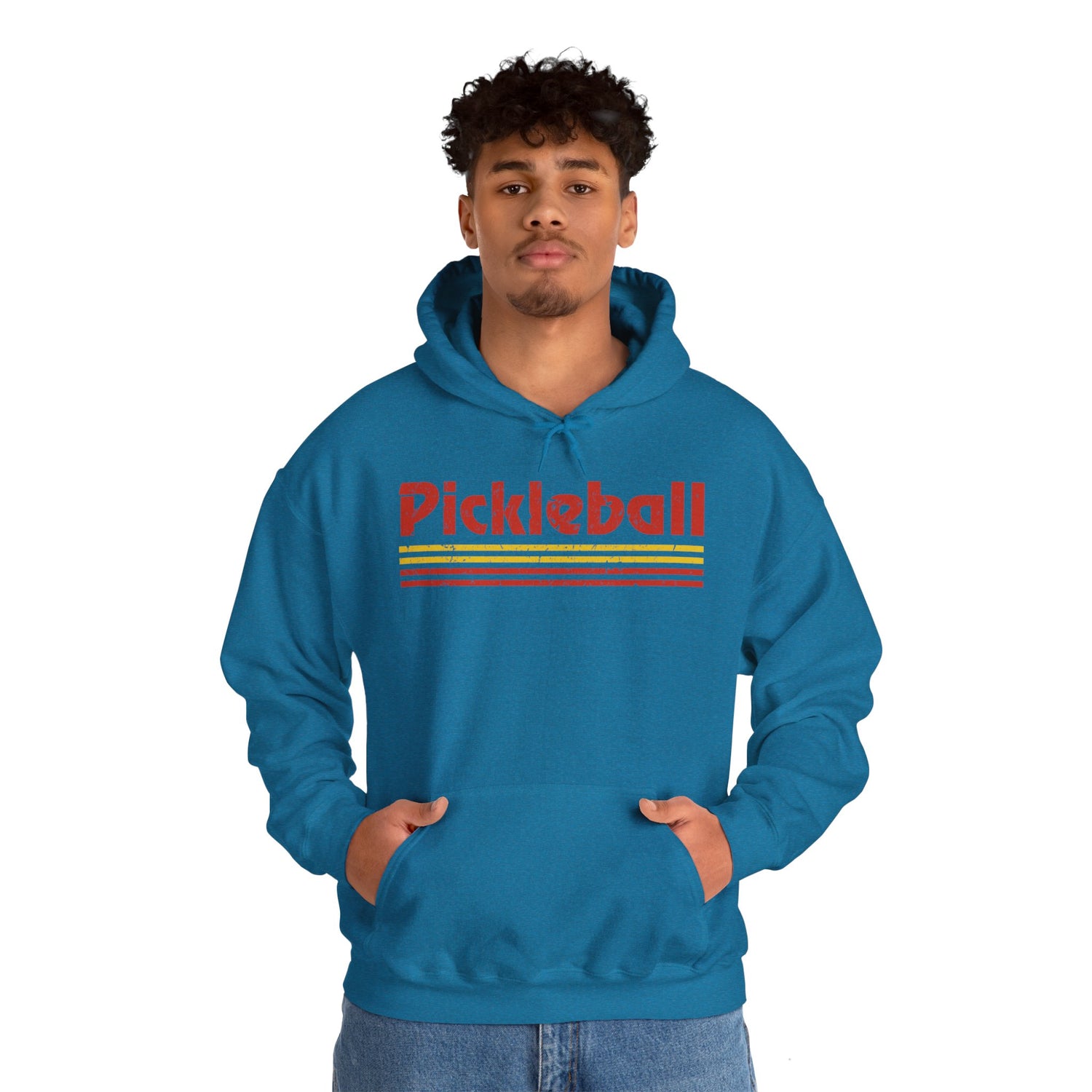 Retro Red Pickleball Hoodie