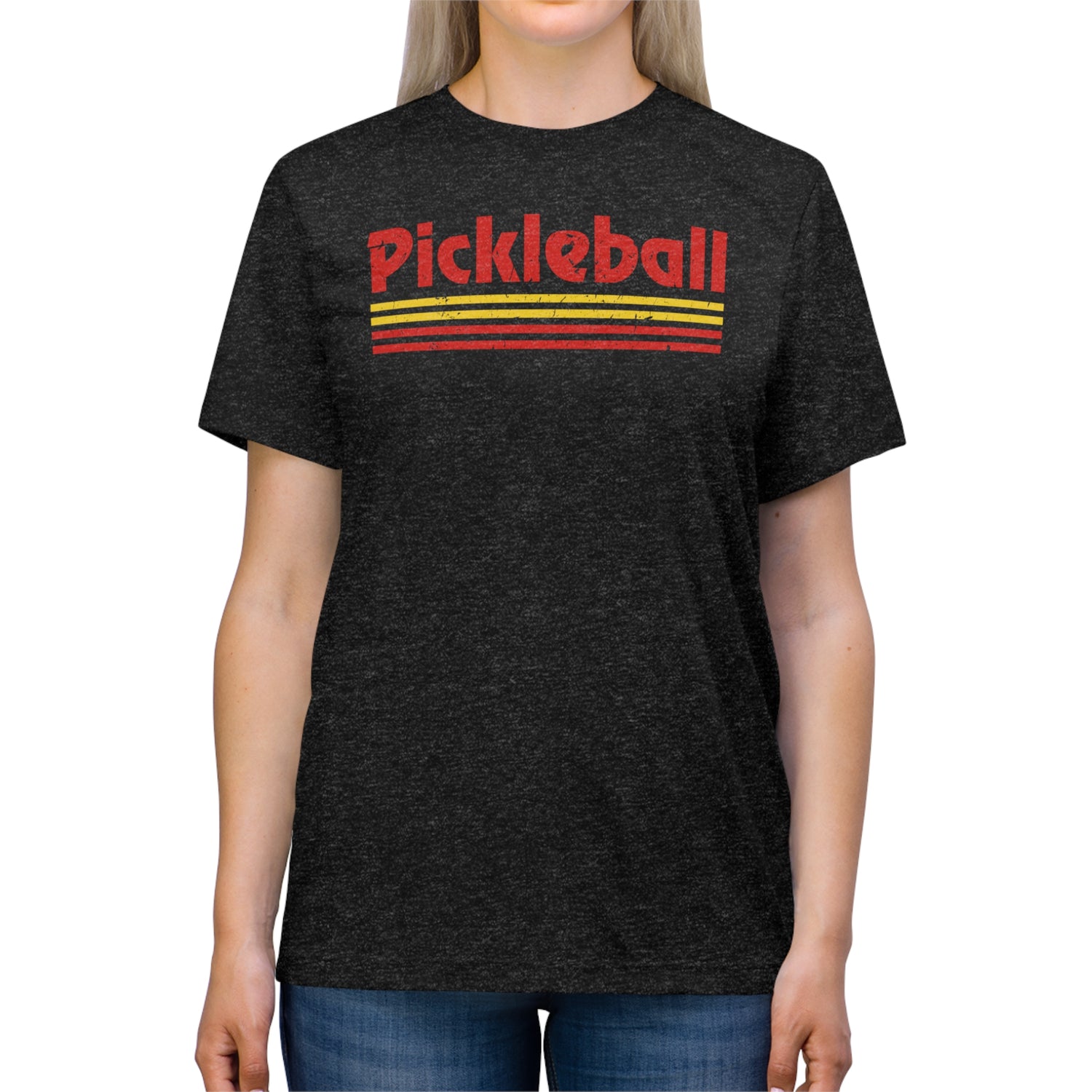 Retro Red Pickleball Tee Shirt