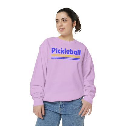 Retro Blue Pickleball Sweatshirt