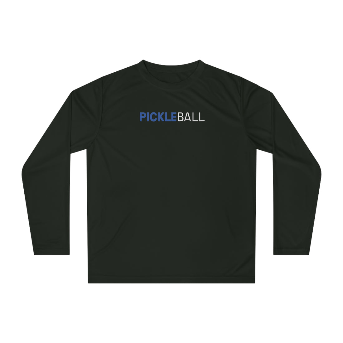 Blue White Pickleball Long Sleeve Tee - Dry Fit