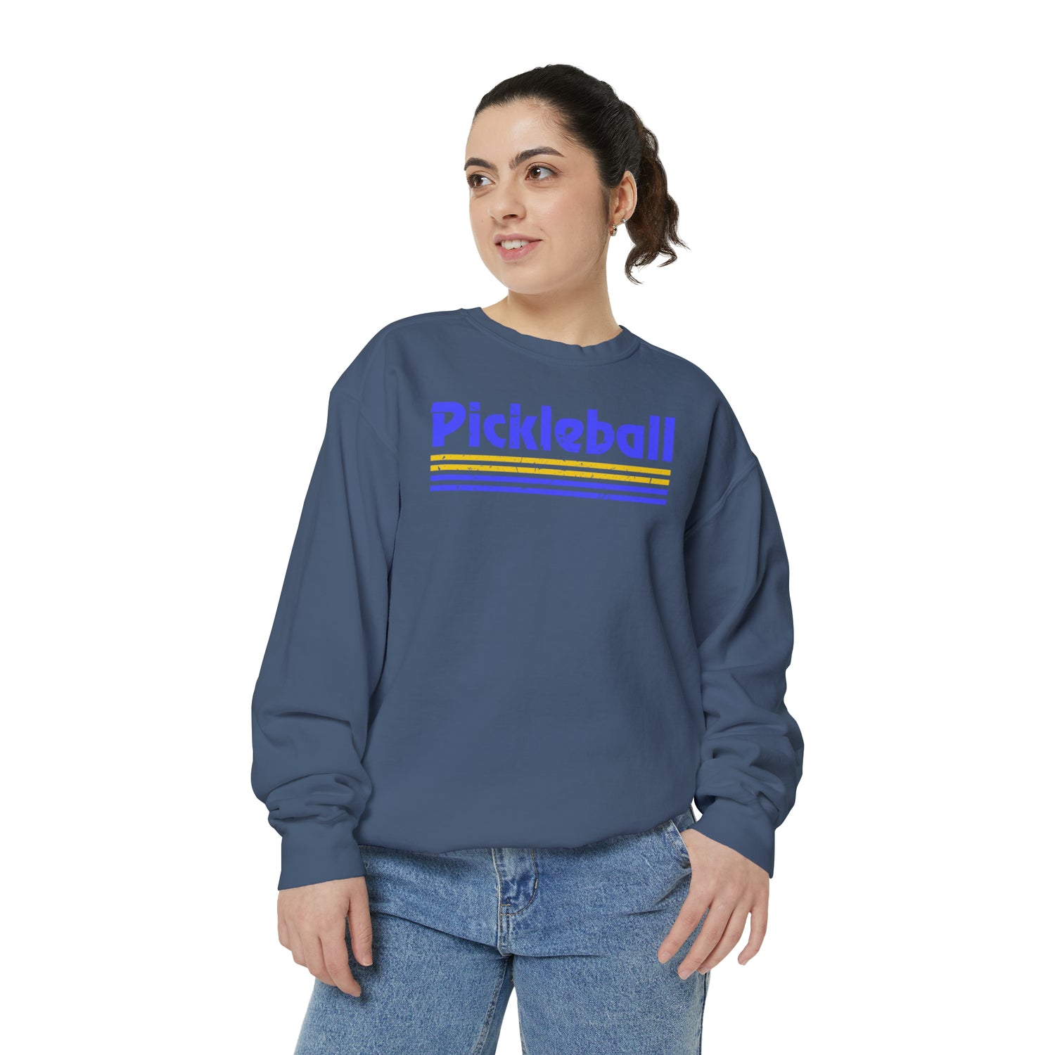 Retro Blue Pickleball Sweatshirt