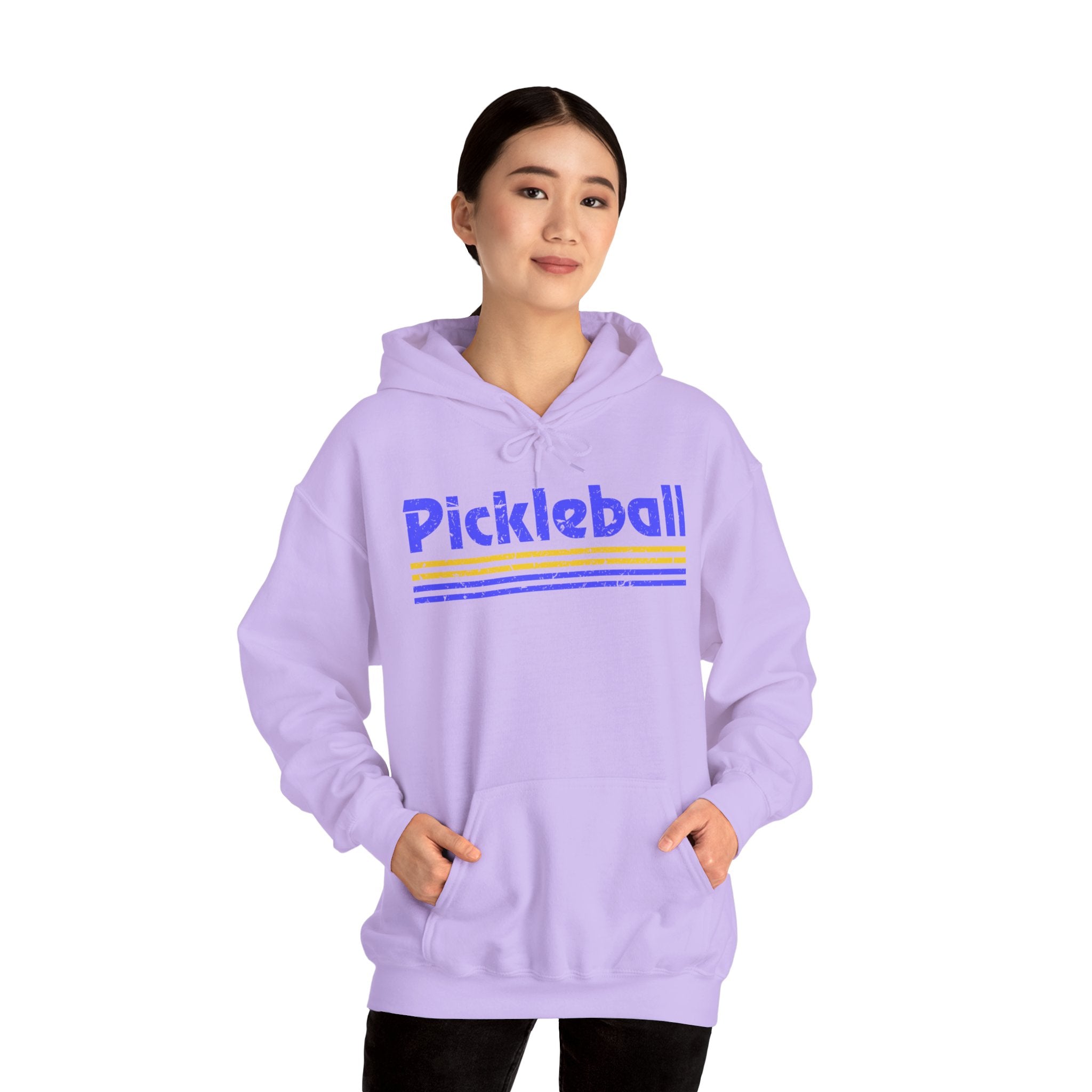 Retro Blue Pickleball Hoodie