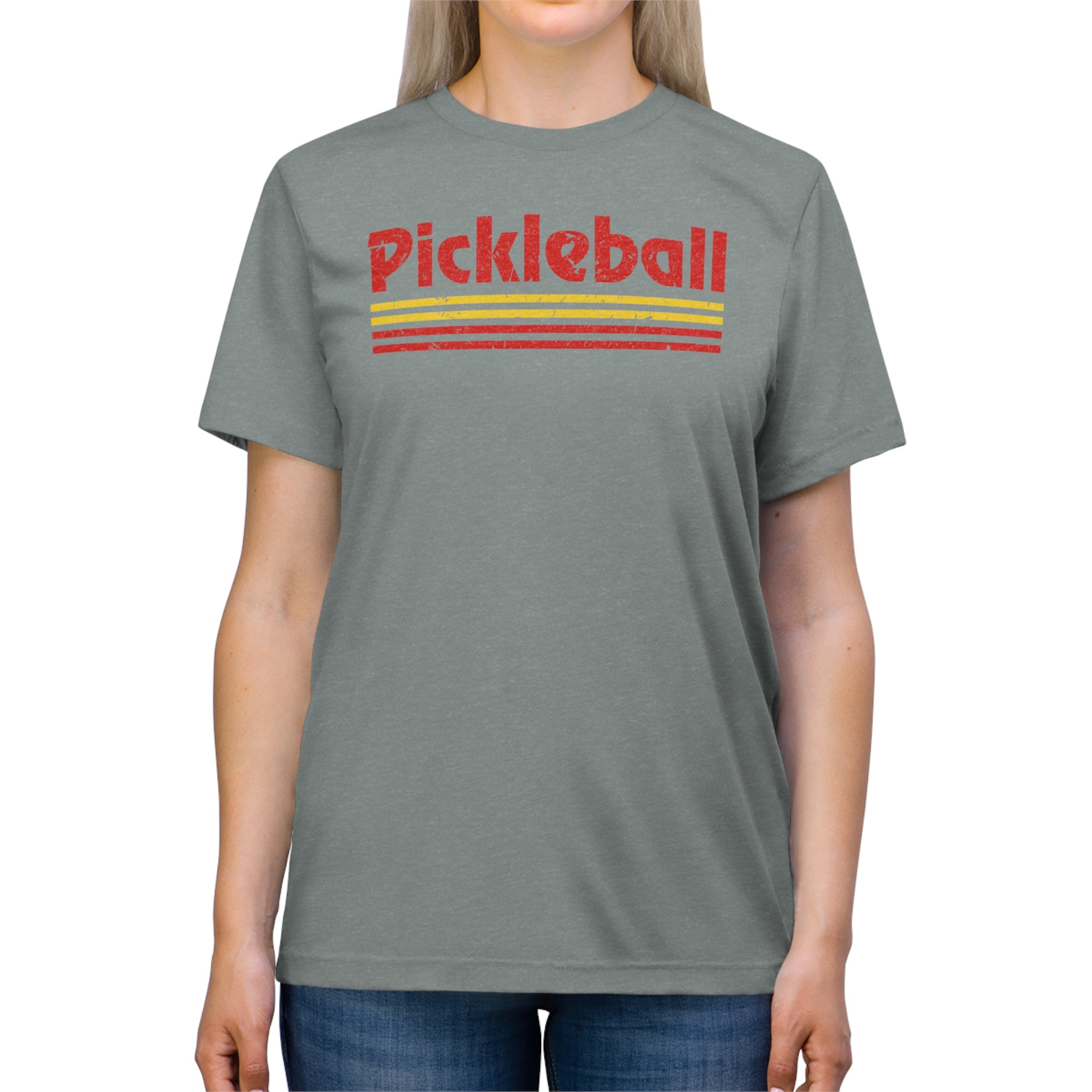 Retro Red Pickleball Tee Shirt