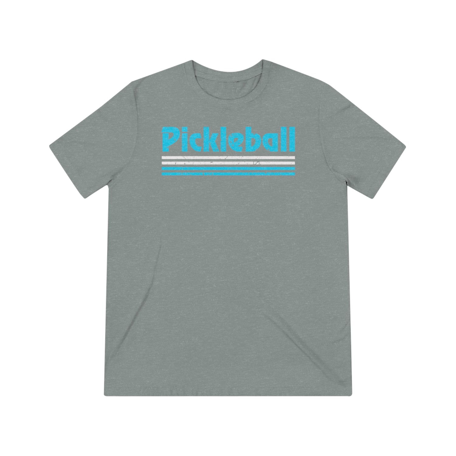 Retro Light Blue Pickleball Tee Shirt