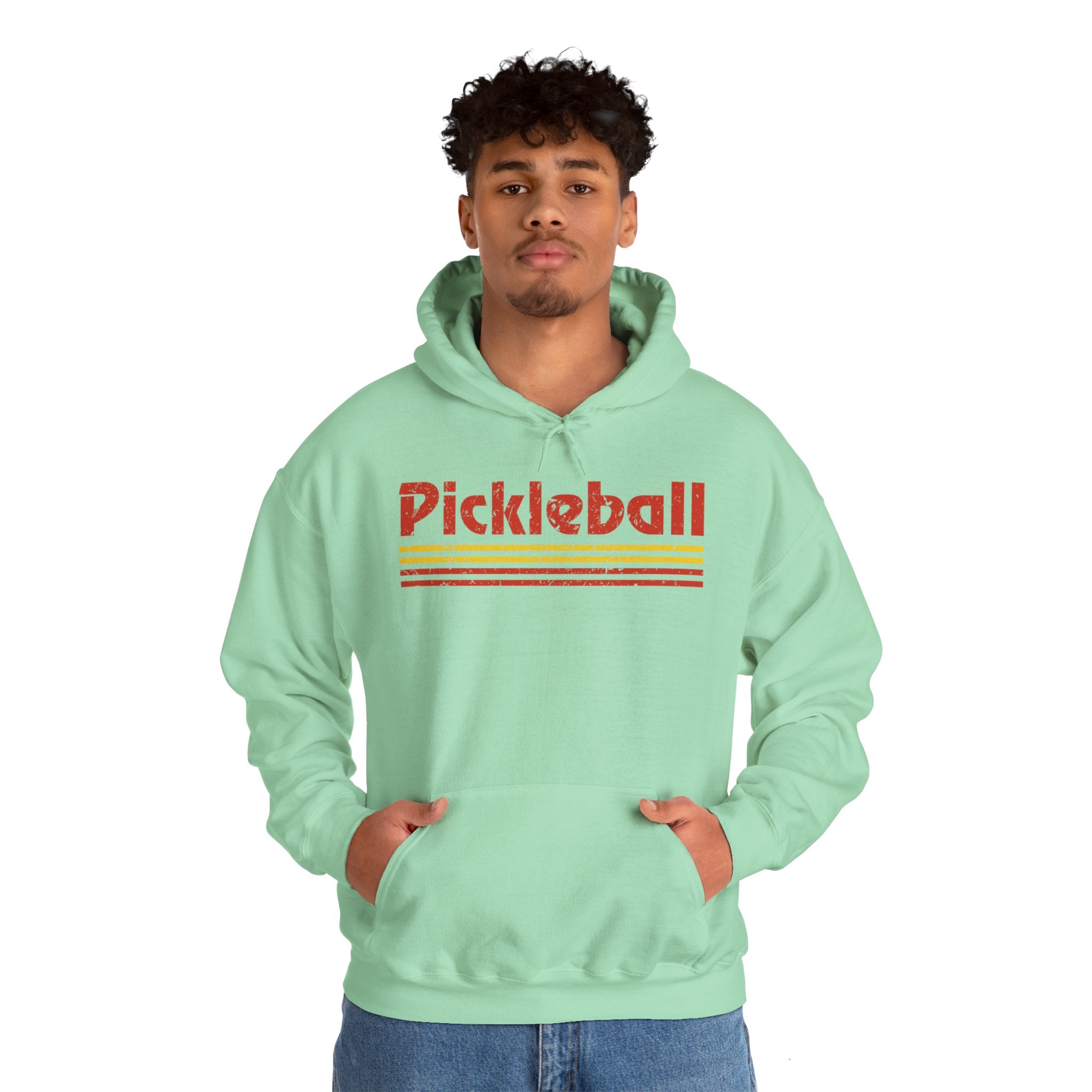 Retro Red Pickleball Hoodie