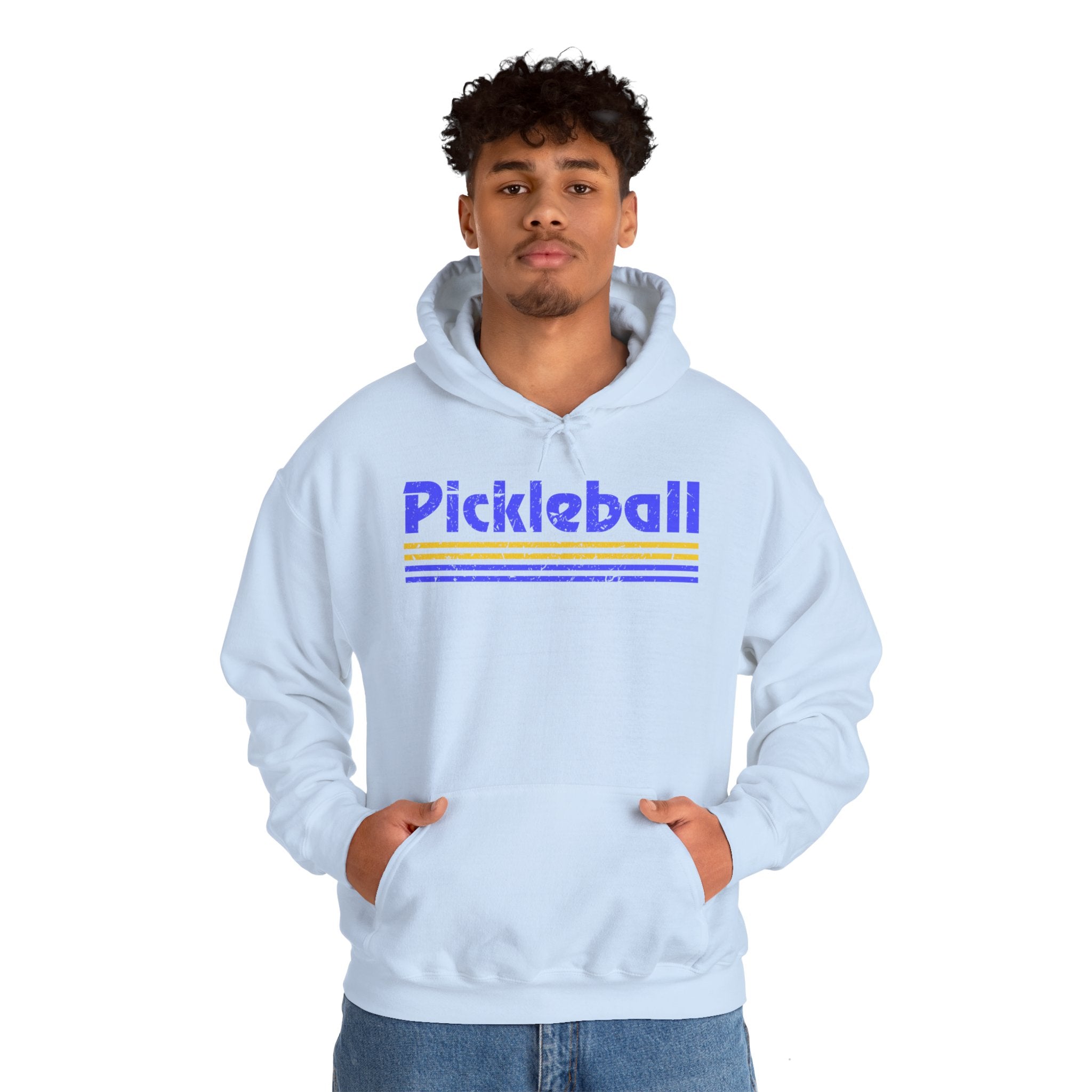 Retro Blue Pickleball Hoodie