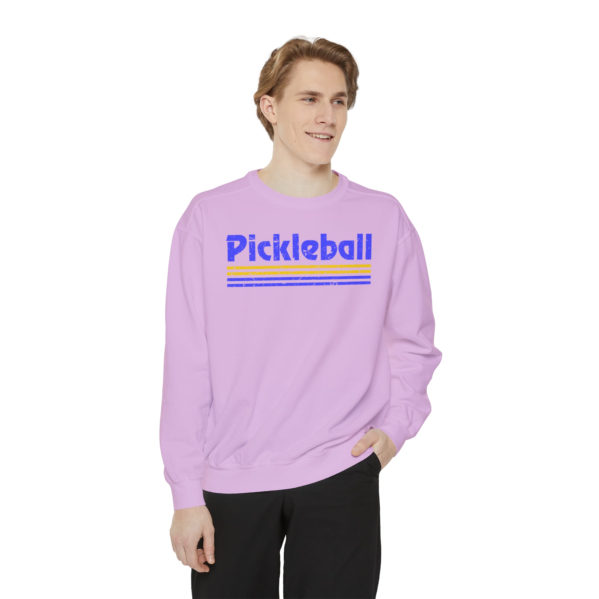 Retro Blue Pickleball Sweatshirt