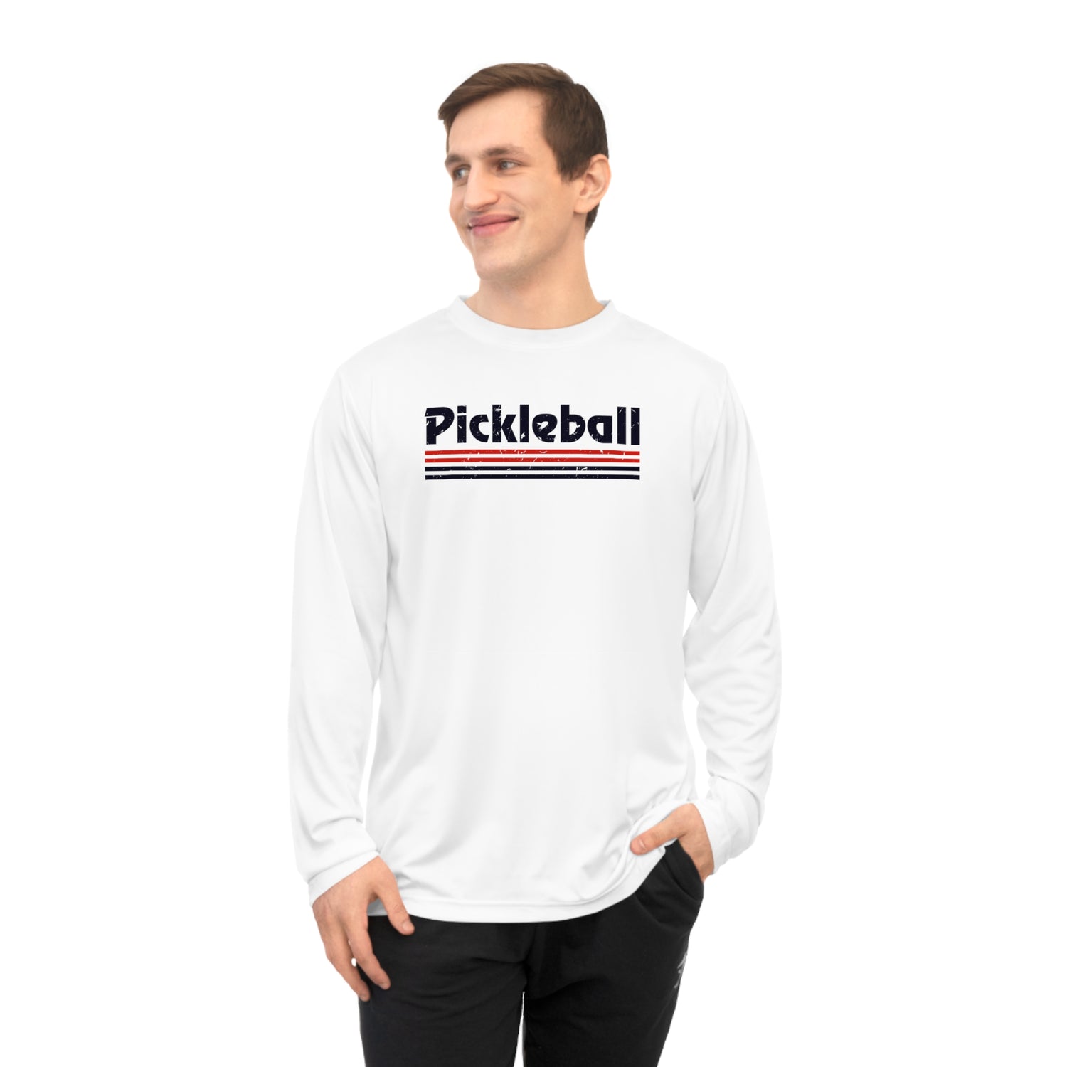 Retro Pickleball Long Sleeve Shirt - Dry Fit