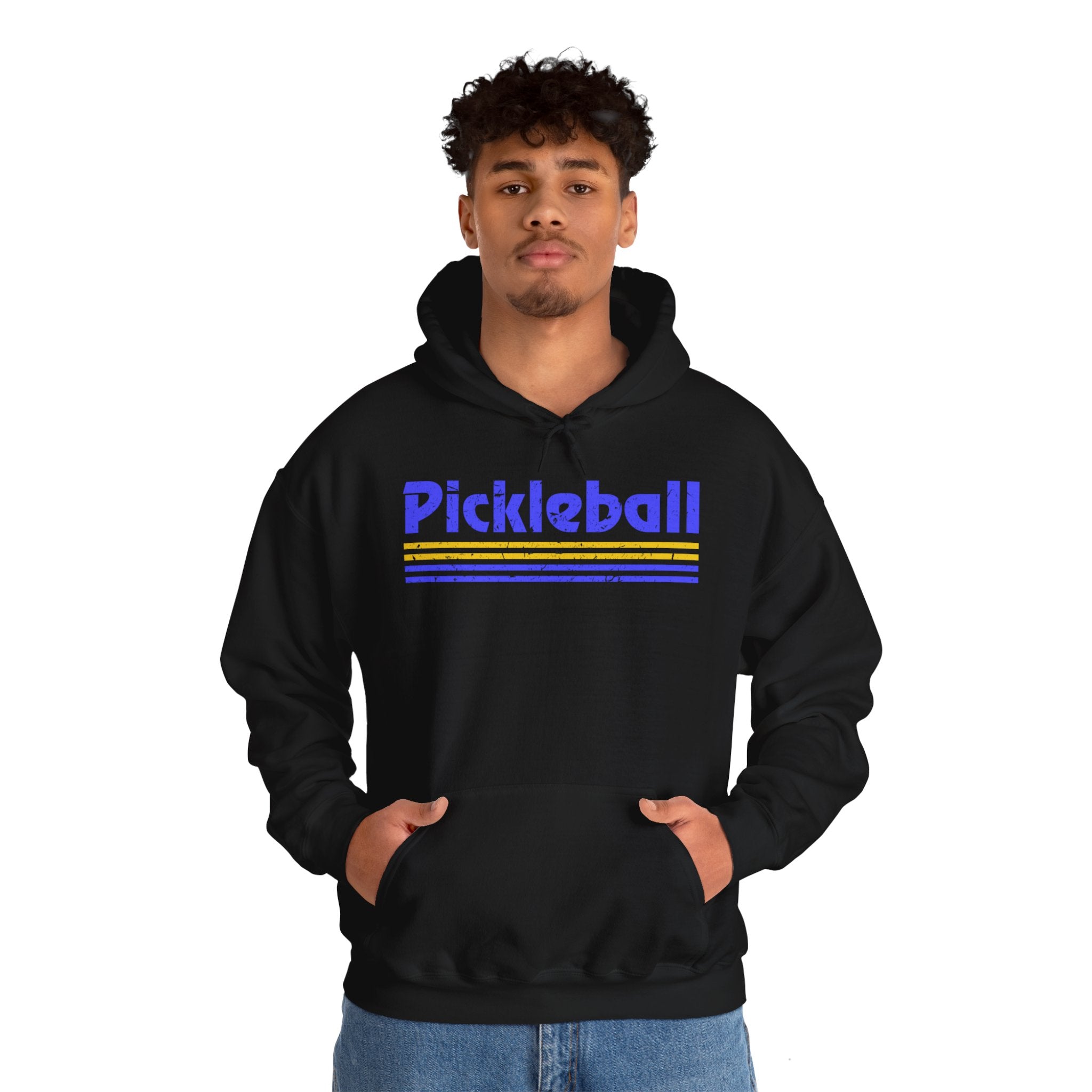 Retro Blue Pickleball Hoodie