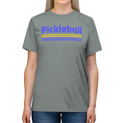 Retro Blue Pickleball Tee Shirt