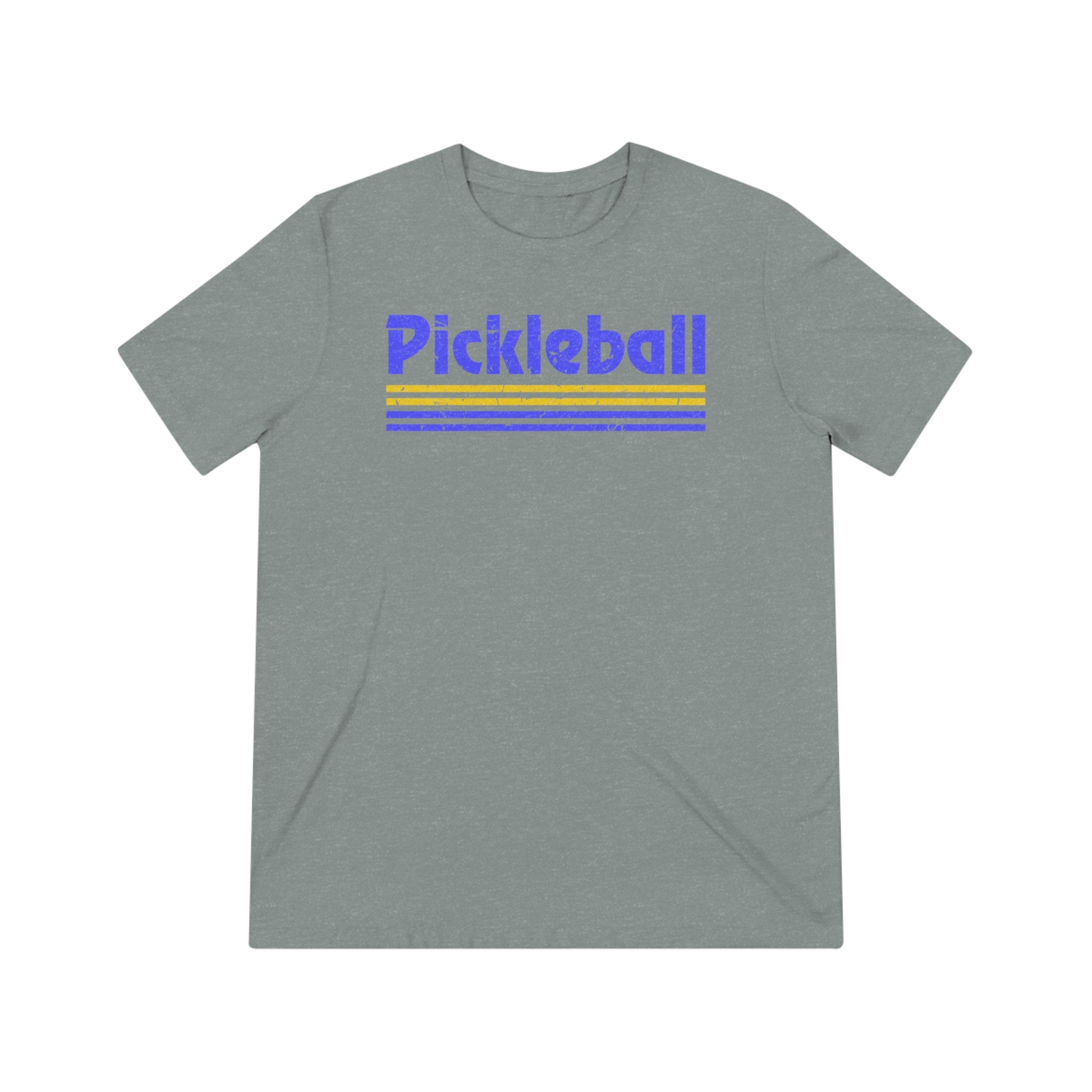 Retro Blue Pickleball Tee Shirt