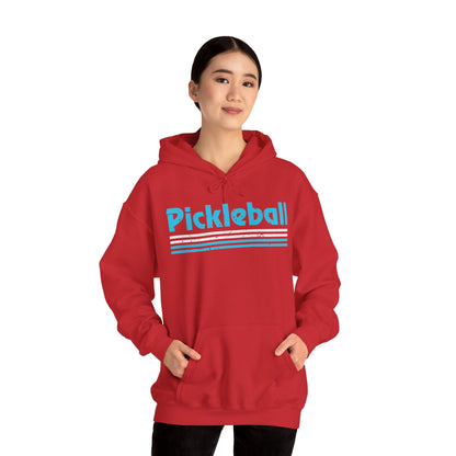 Retro Light Blue Pickleball Hoodie