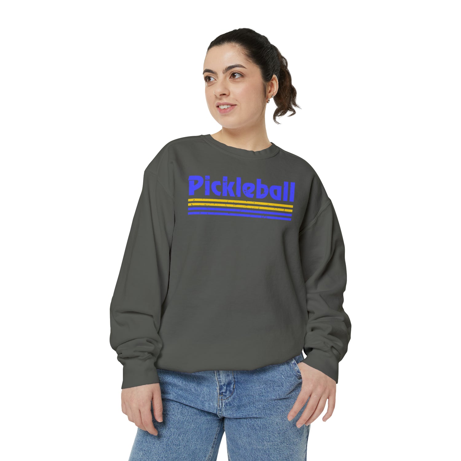 Retro Blue Pickleball Sweatshirt