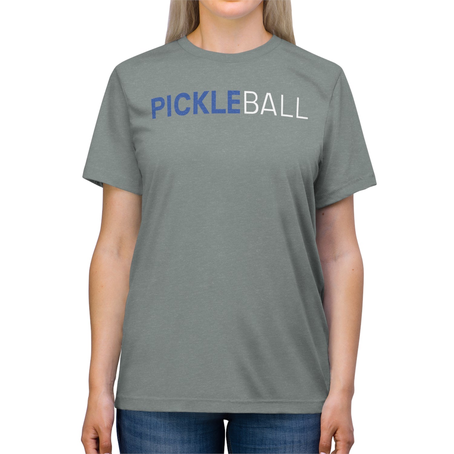 Blue White Pickleball Tee Shirt