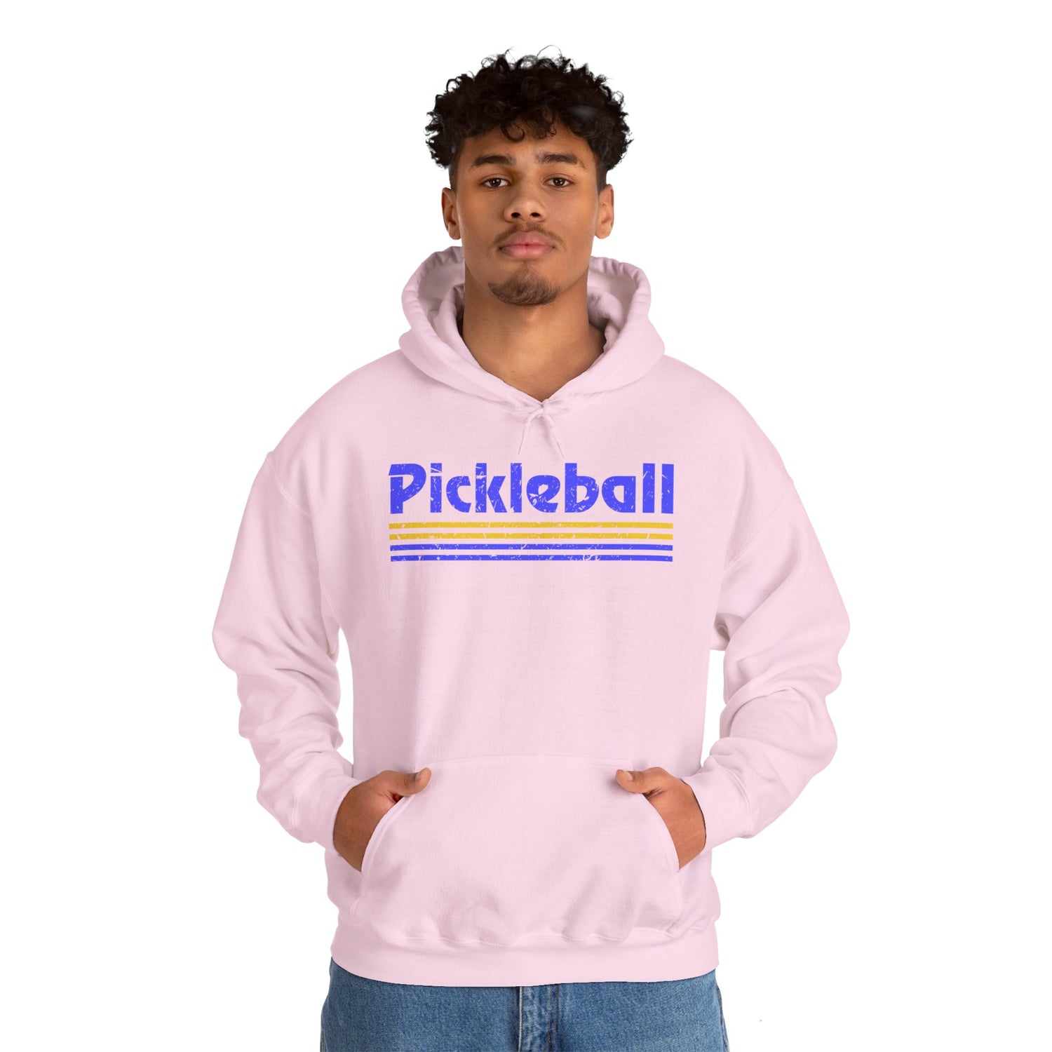 Retro Blue Pickleball Hoodie