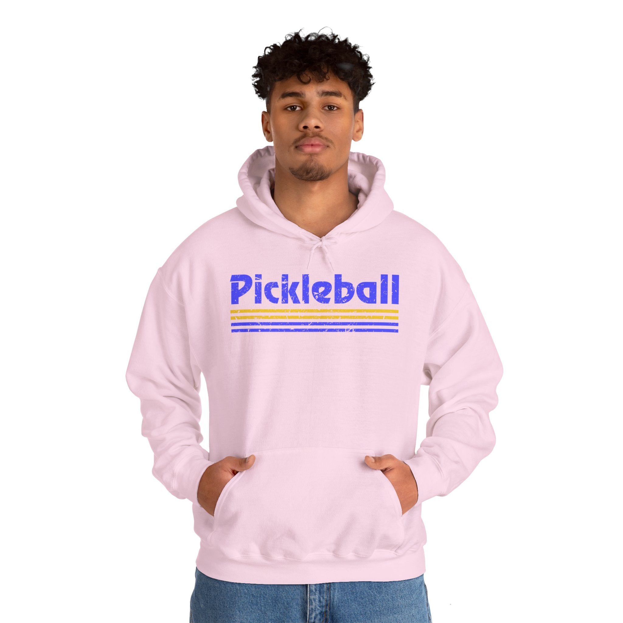 Retro Blue Pickleball Hoodie