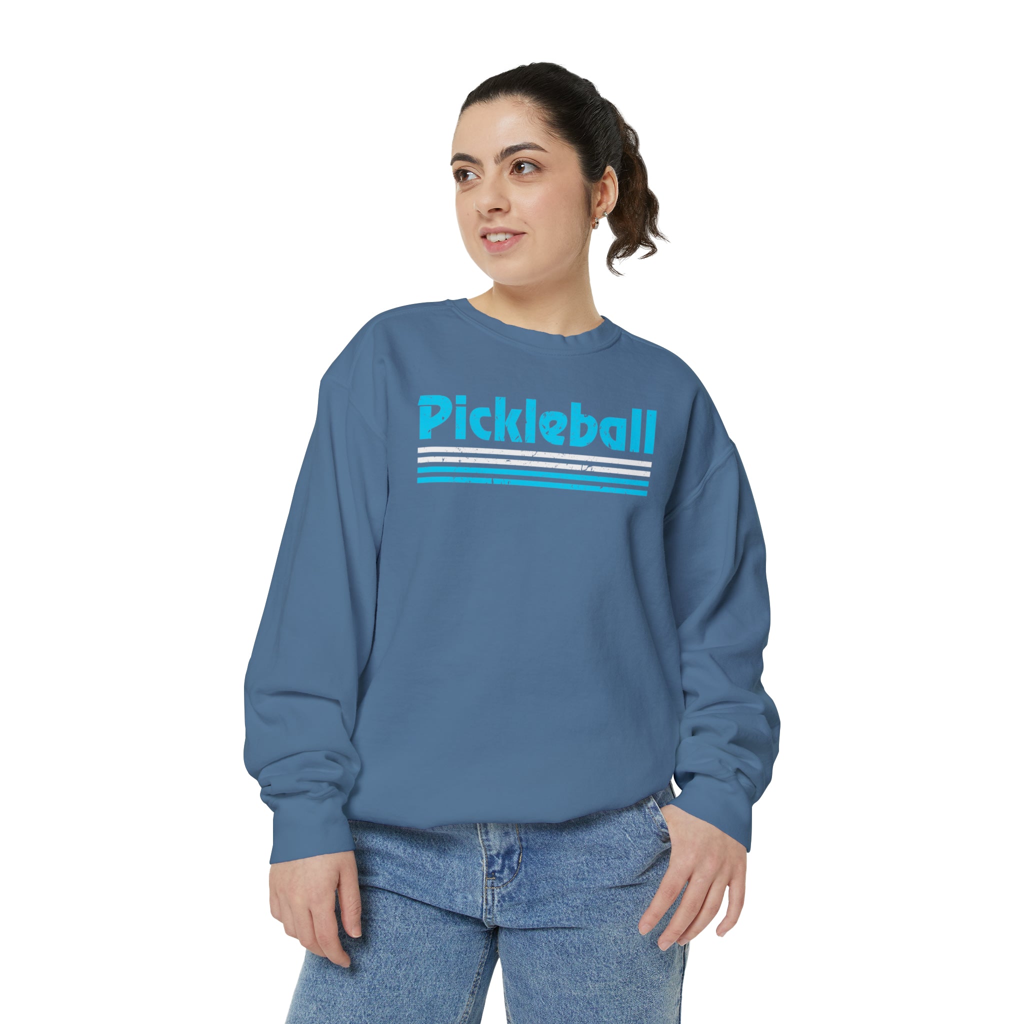 Vintage Blue Pickleball Sweatshirt