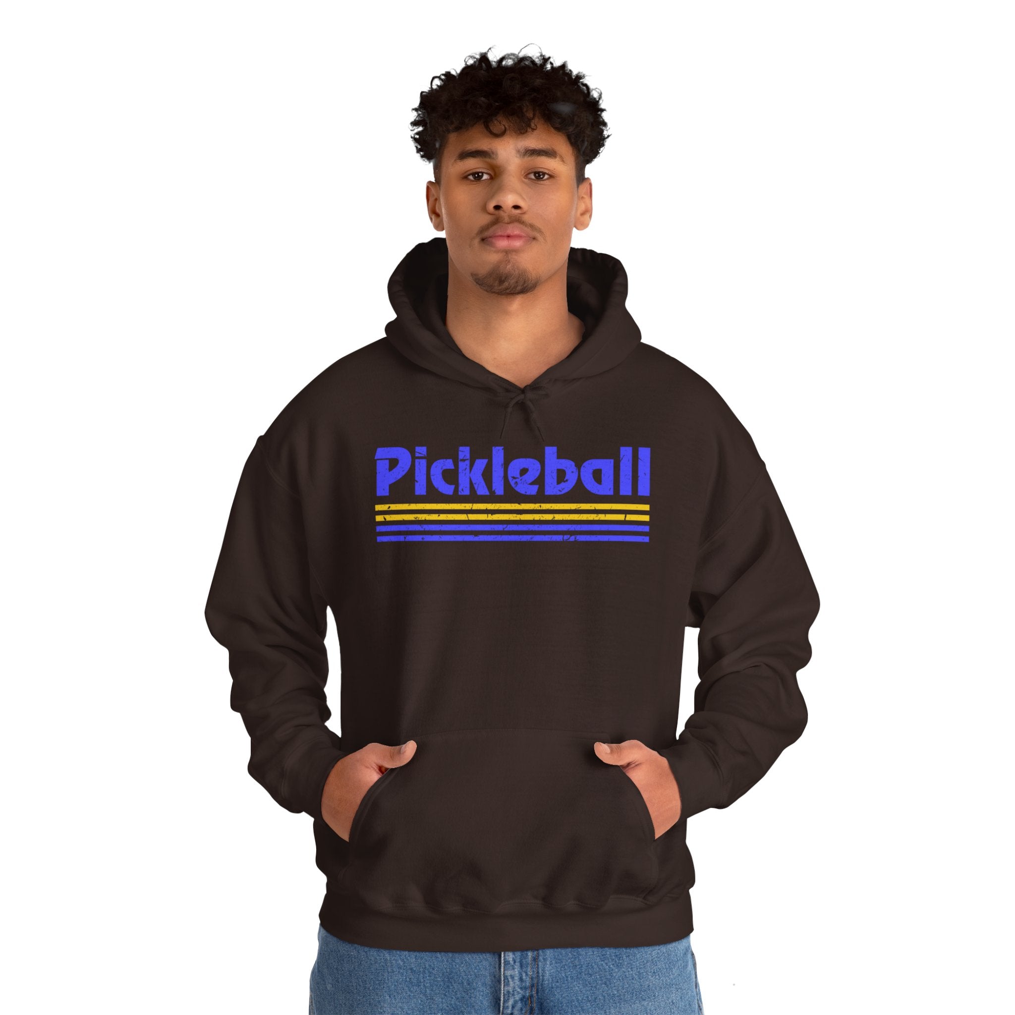 Retro Blue Pickleball Hoodie