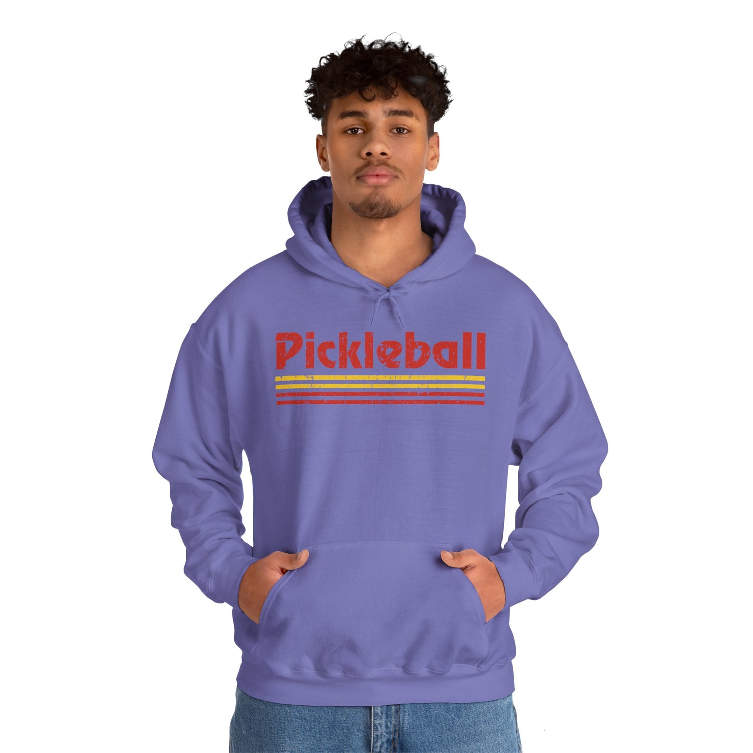 Retro Red Pickleball Hoodie