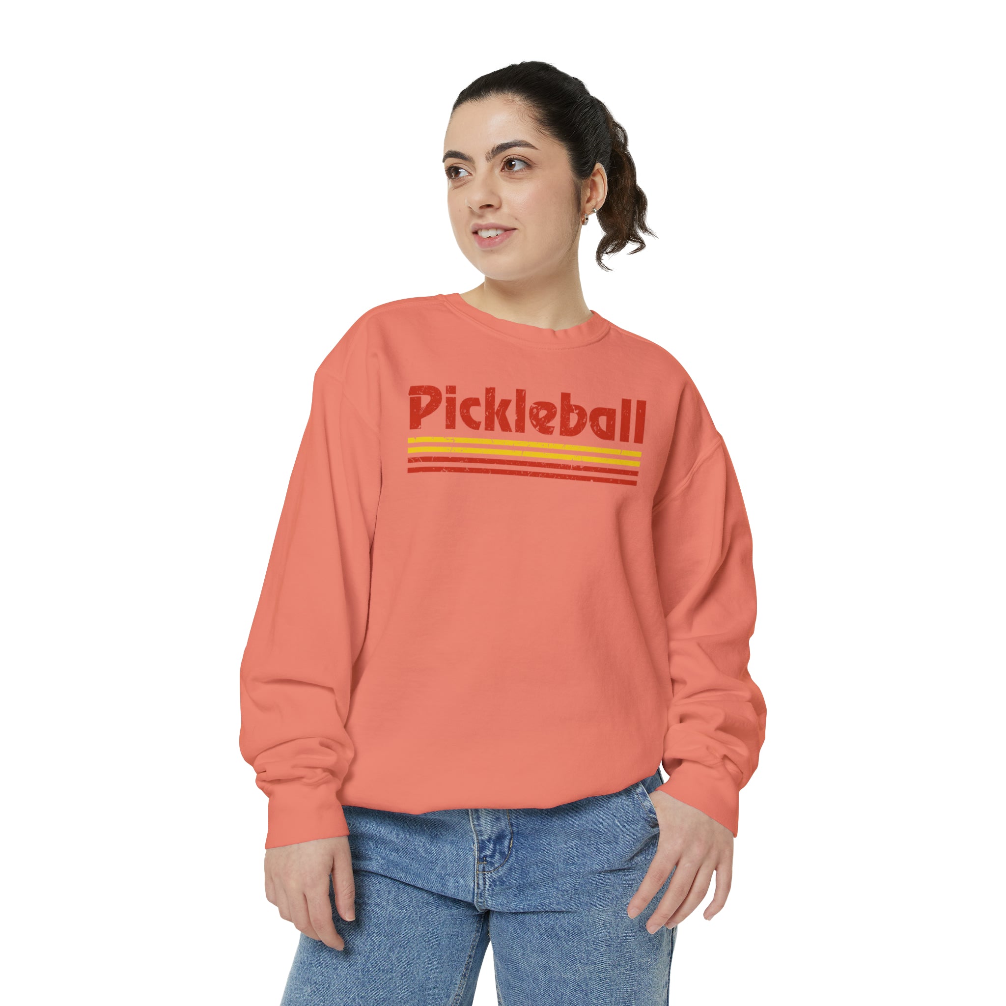 Retro Red Pickleball Sweatshirt