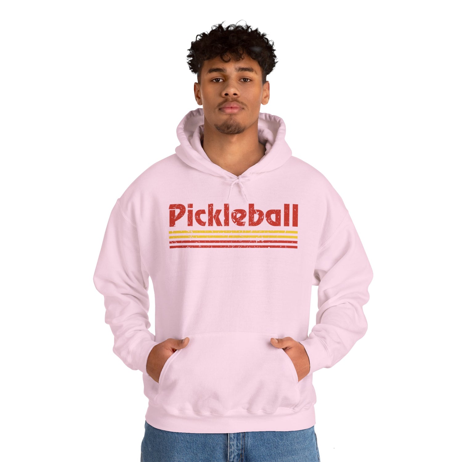 Retro Red Pickleball Hoodie