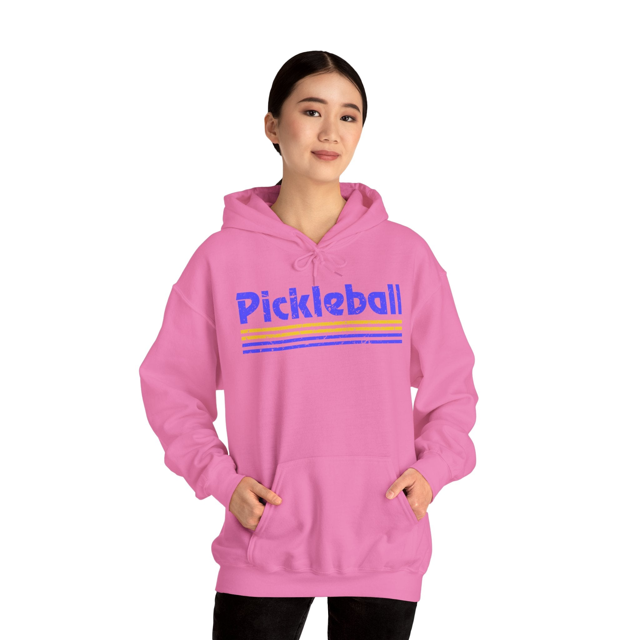 Retro Blue Pickleball Hoodie