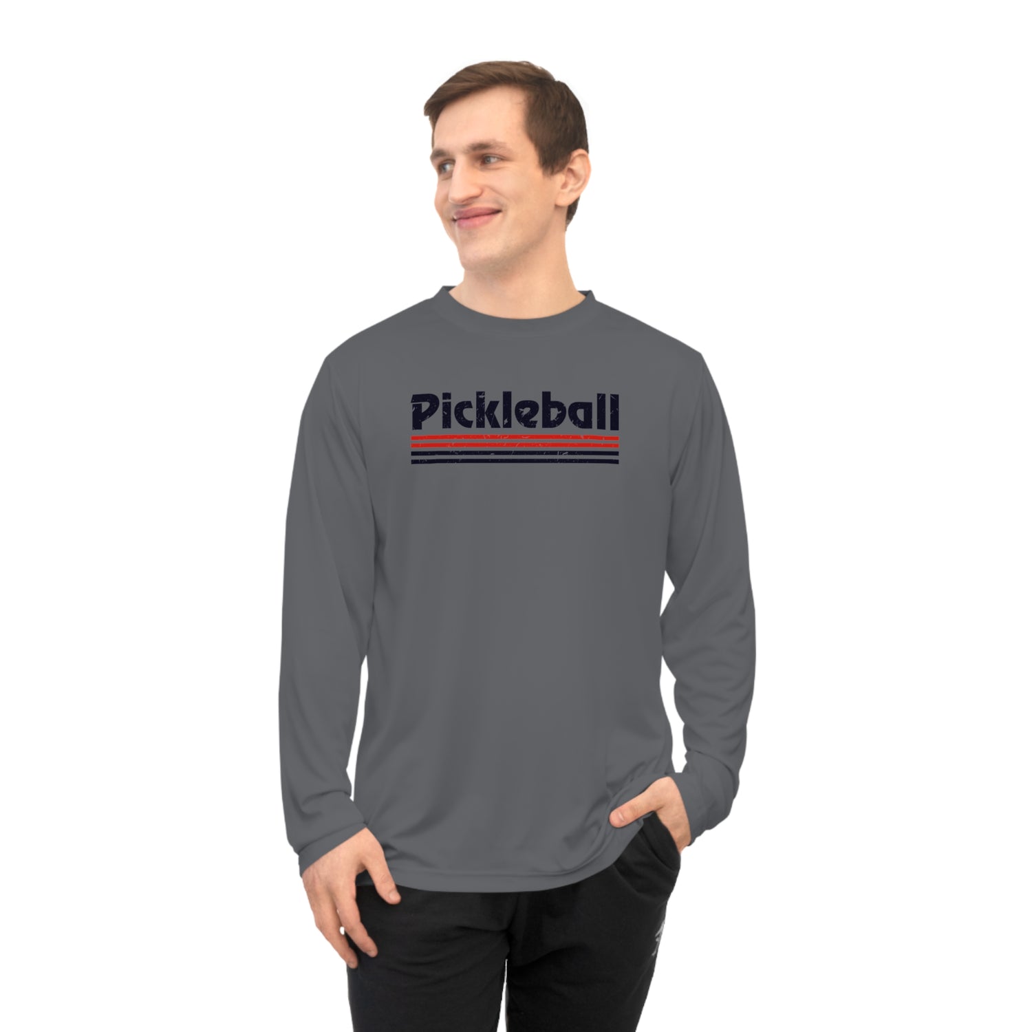 Retro Pickleball Long Sleeve Shirt - Dry Fit