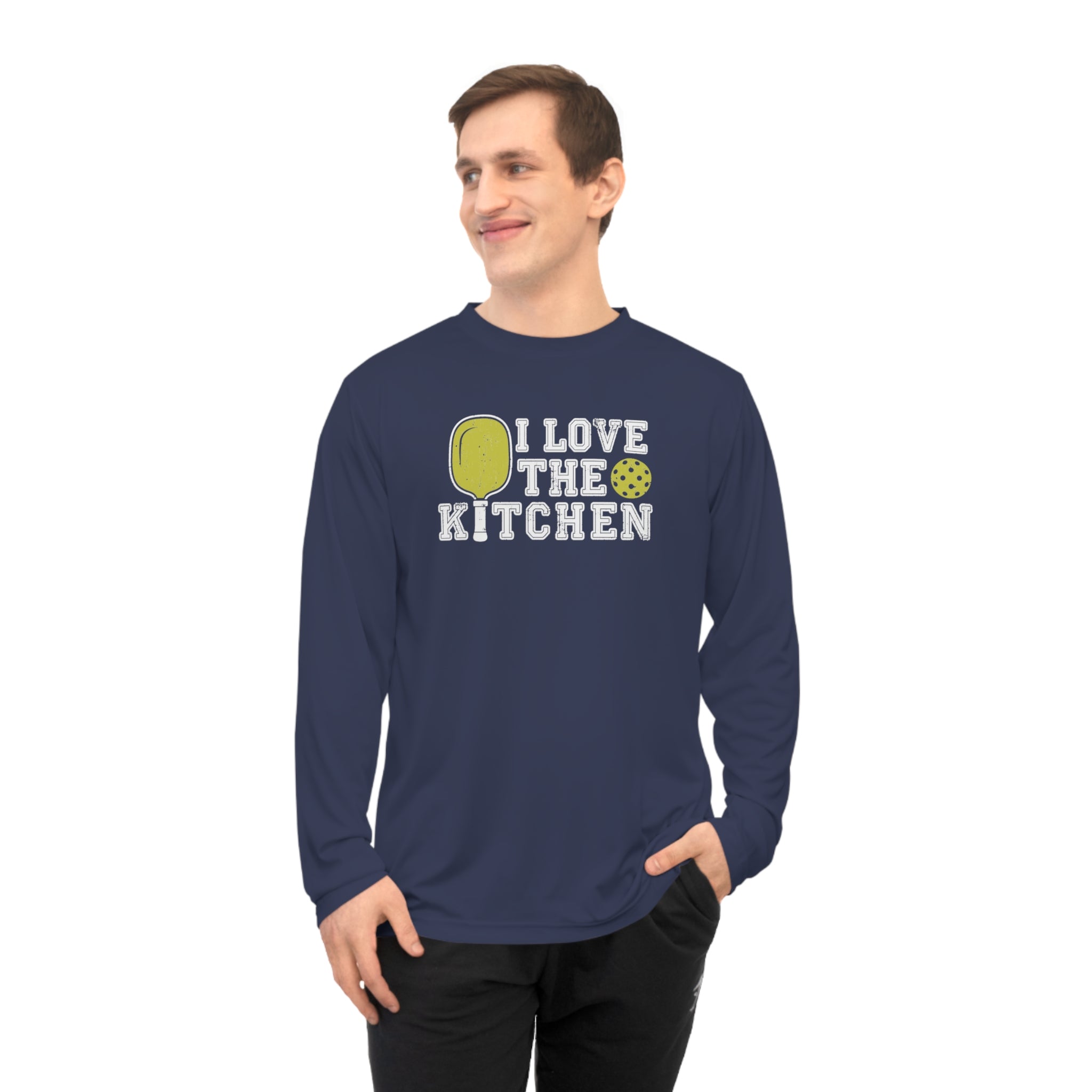 I Love the Kitchen Pickleball Long Sleeve Shirt - Dry Fit