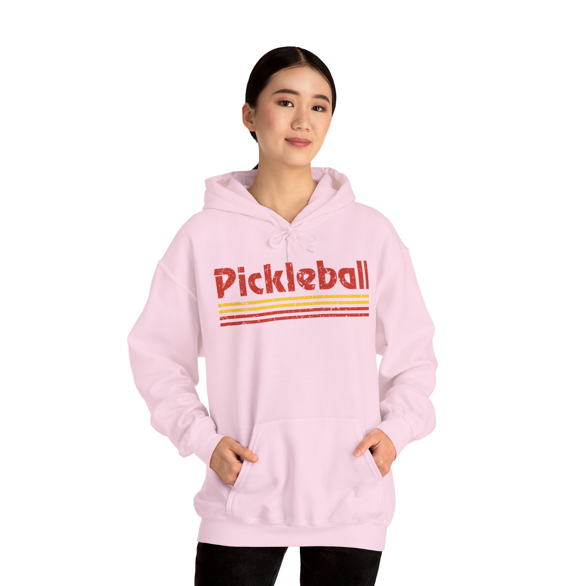 Retro Red Pickleball Hoodie