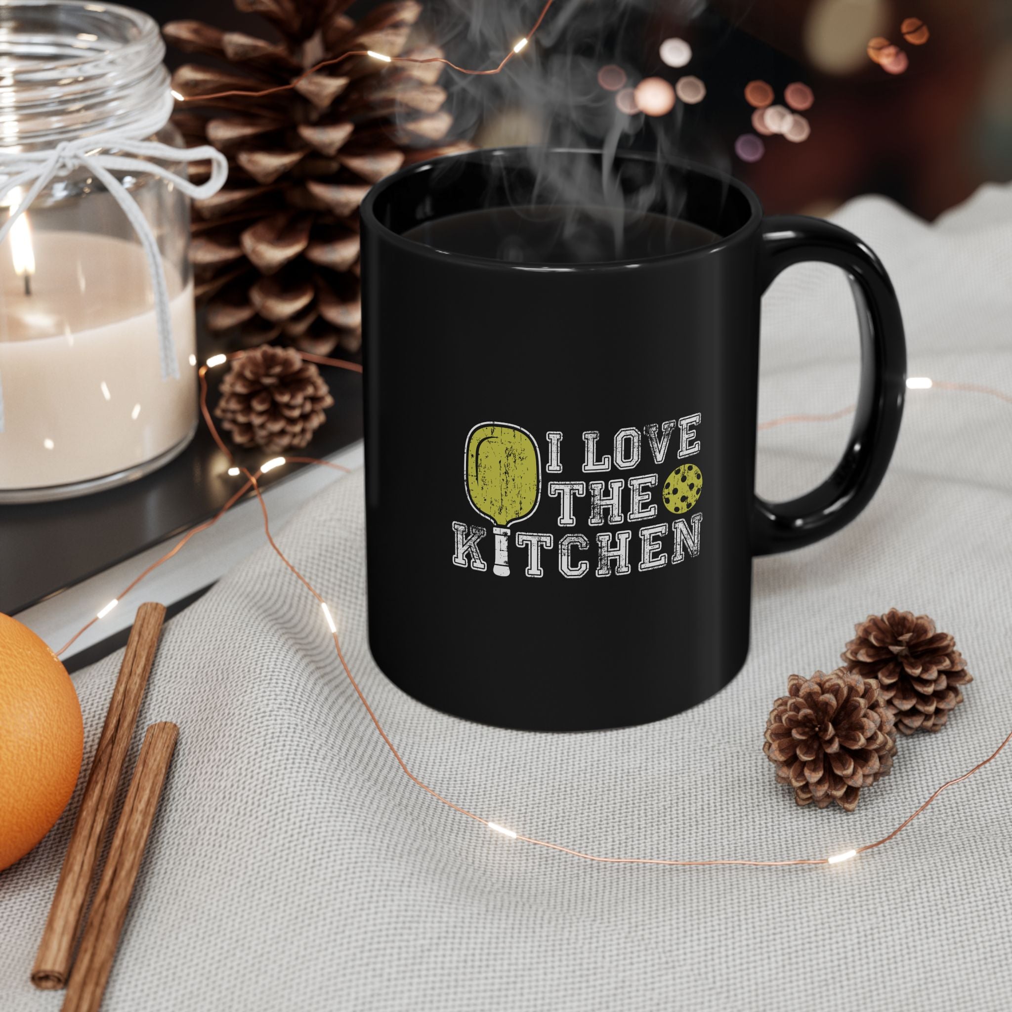 I Love the Kitchen Pickleball Mug