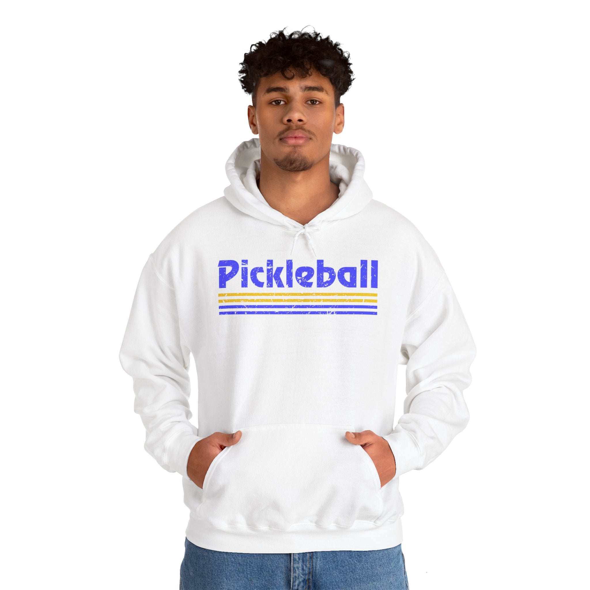 Retro Blue Pickleball Hoodie