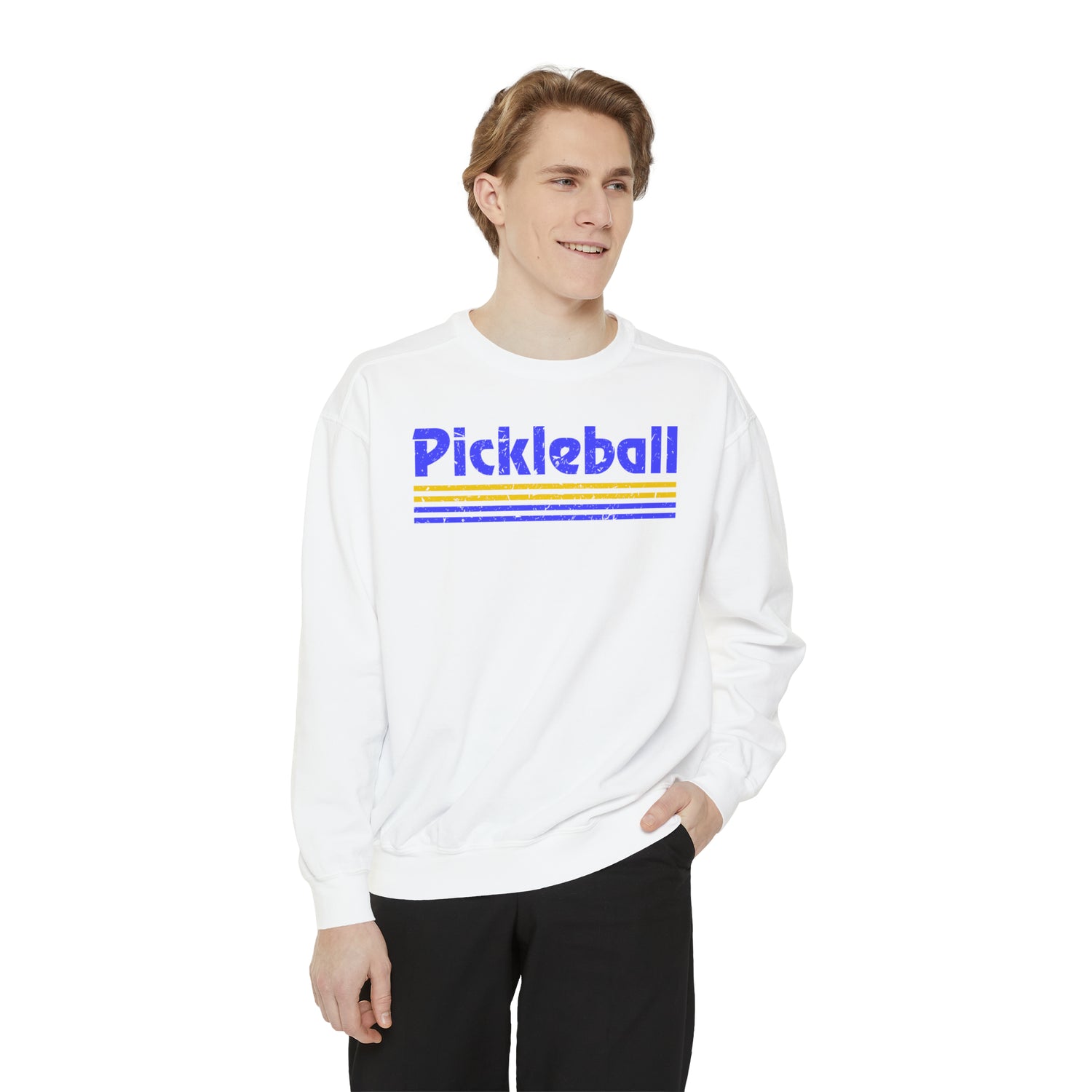 Retro Blue Pickleball Sweatshirt