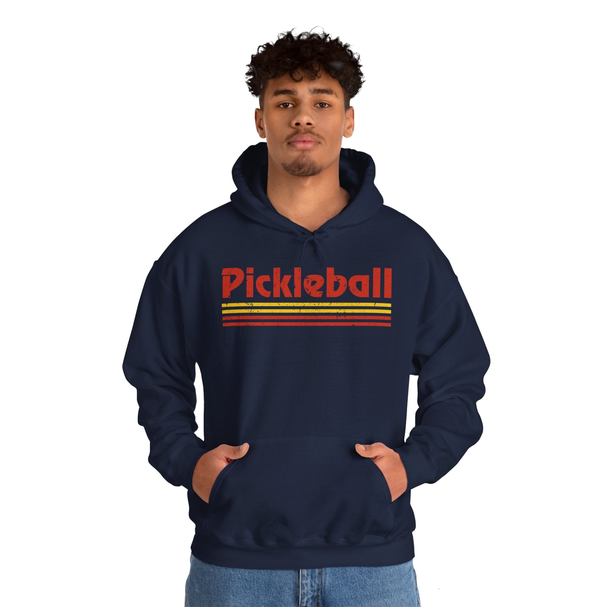 Retro Red Pickleball Hoodie