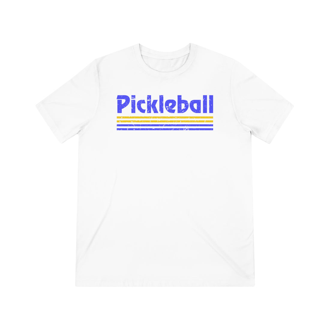 Retro Blue Pickleball Tee Shirt