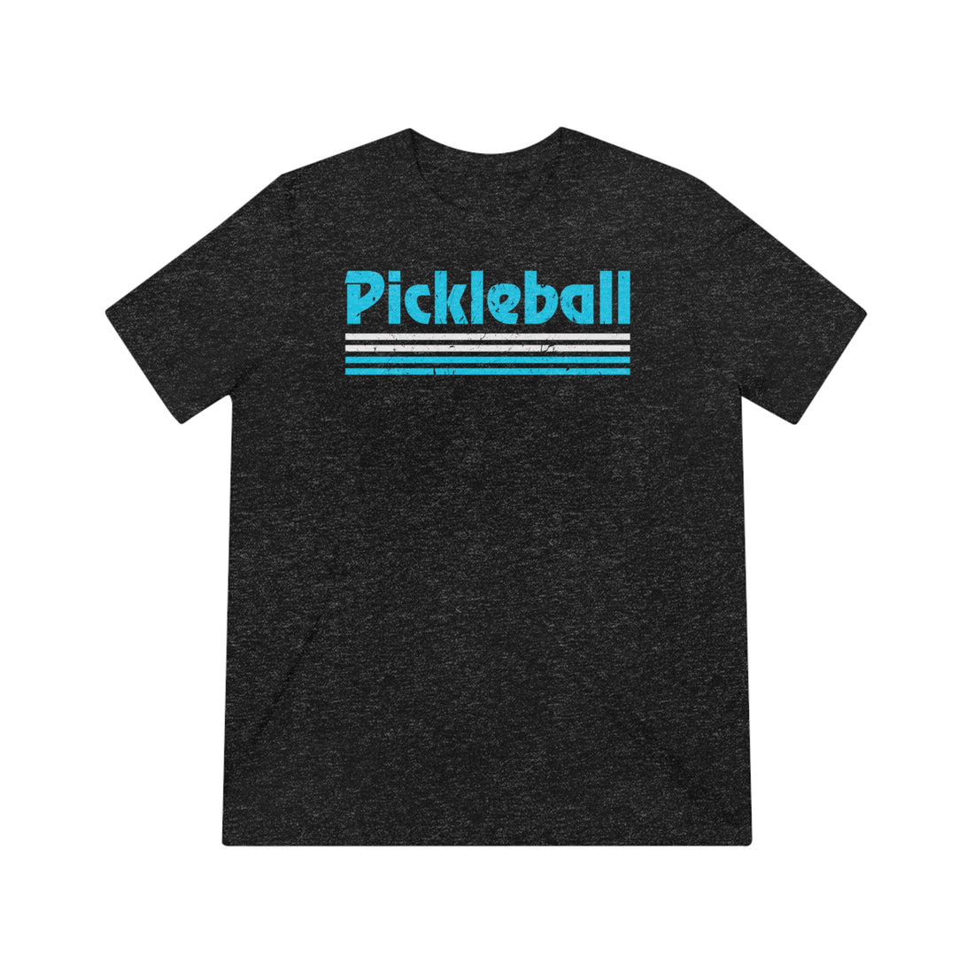 Retro Light Blue Pickleball Tee Shirt