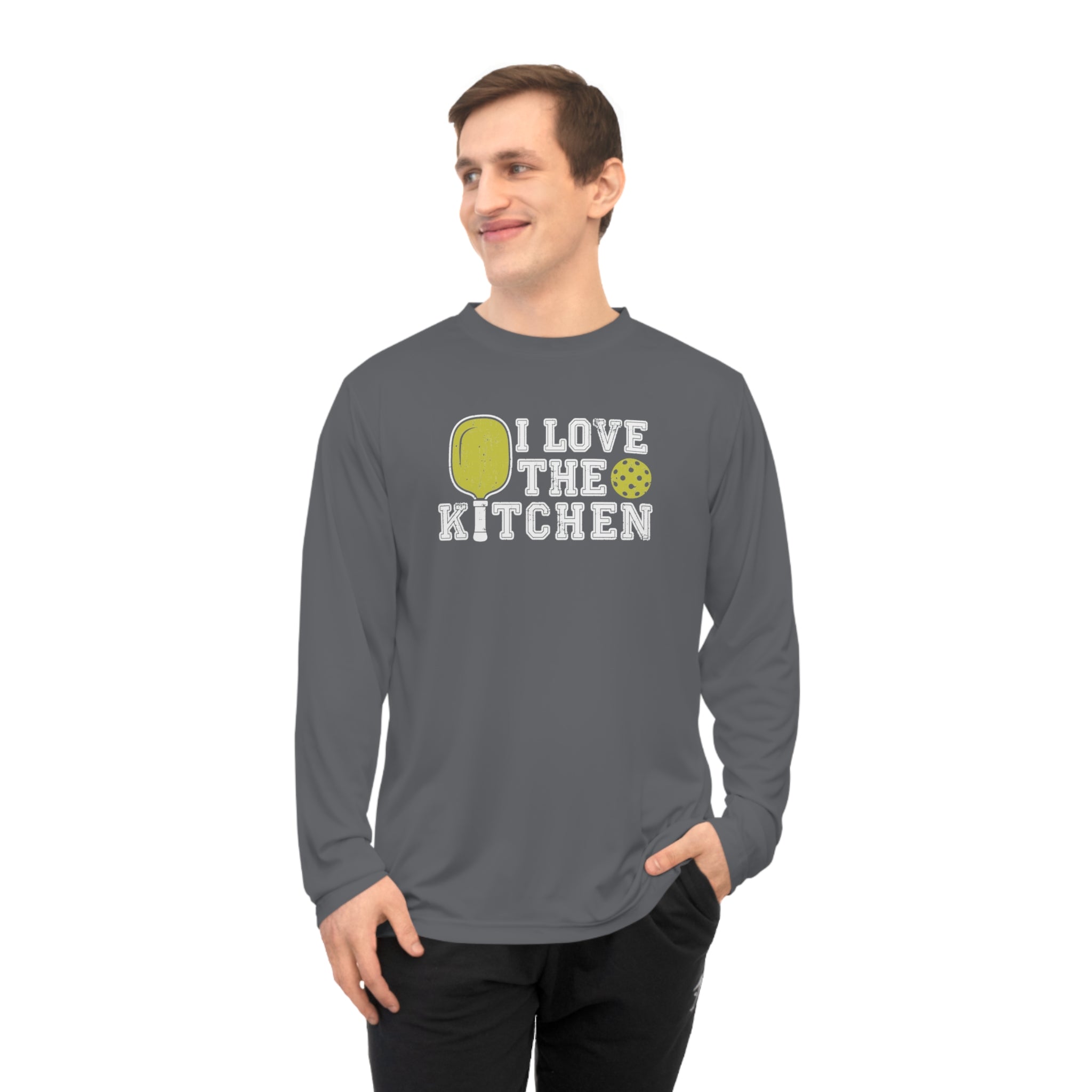 I Love the Kitchen Pickleball Long Sleeve Shirt - Dry Fit