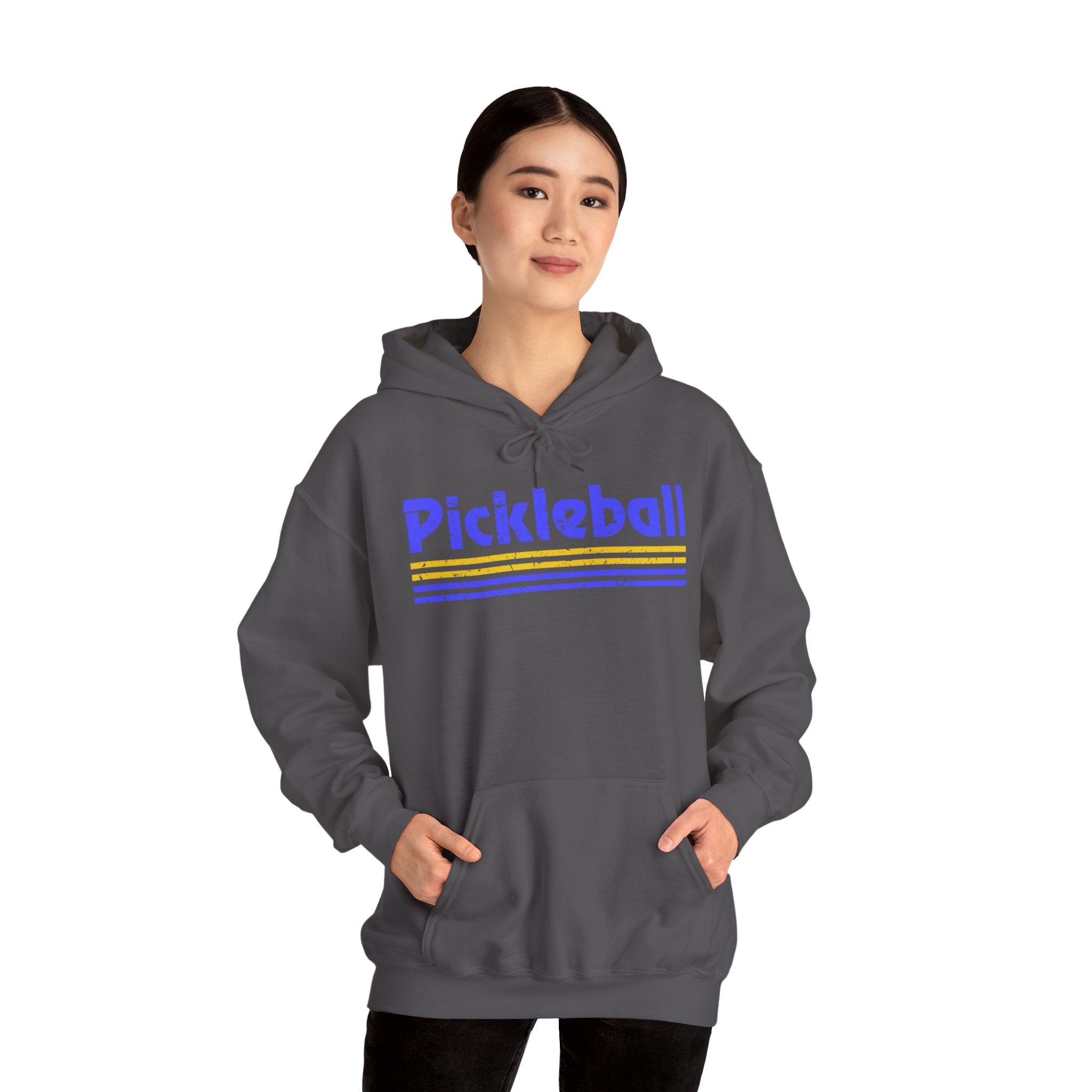 Retro Blue Pickleball Hoodie