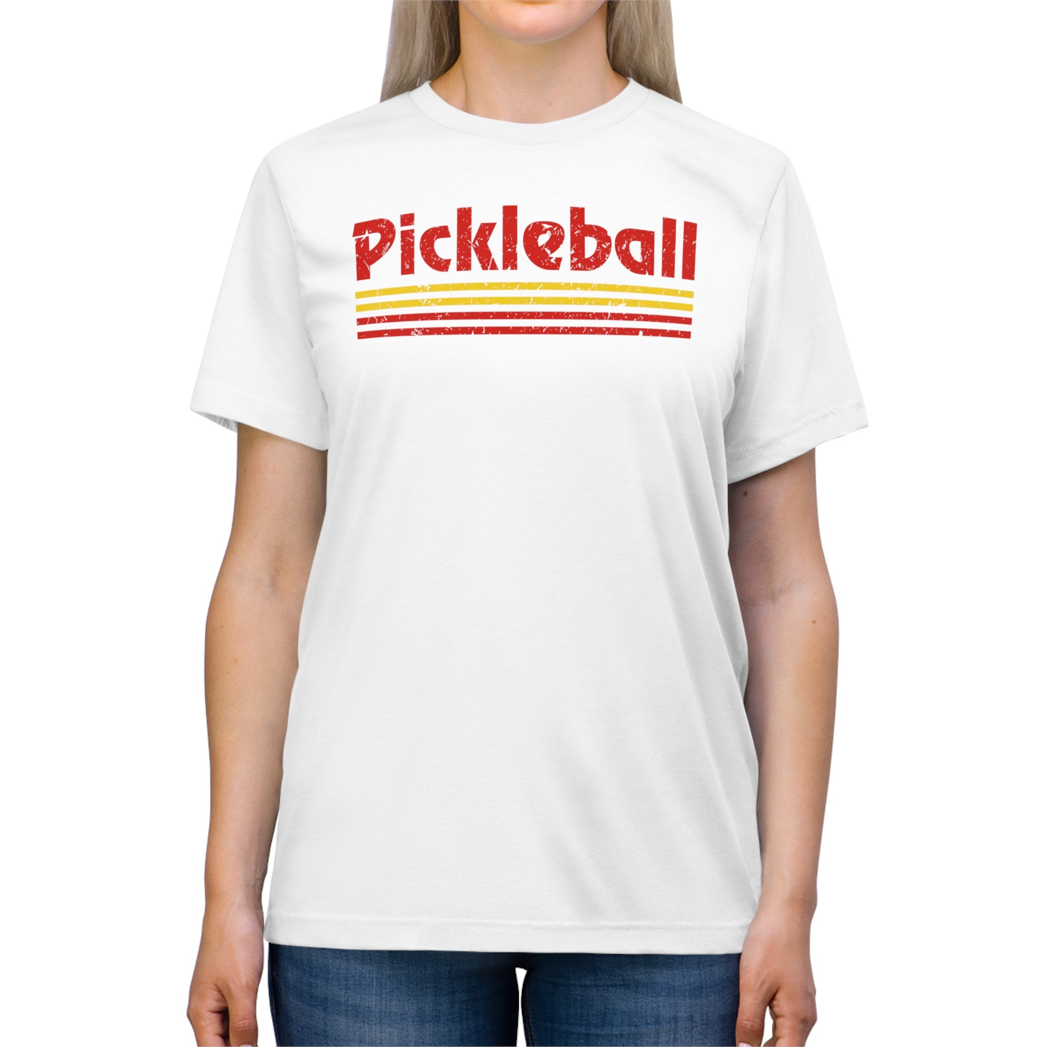 Retro Red Pickleball Tee Shirt