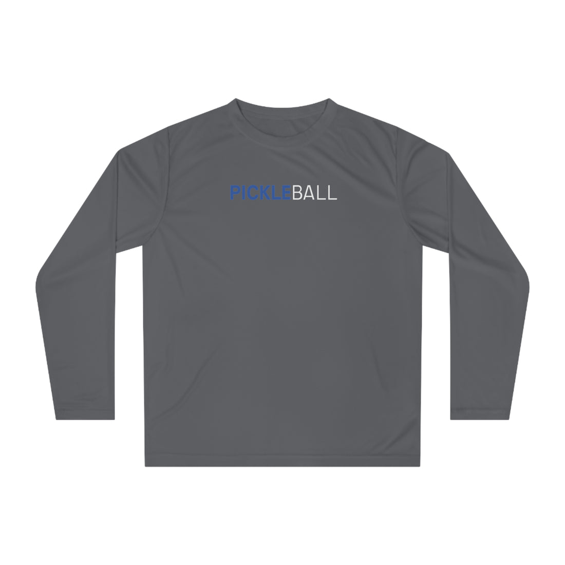 Blue White Pickleball Long Sleeve Tee - Dry Fit