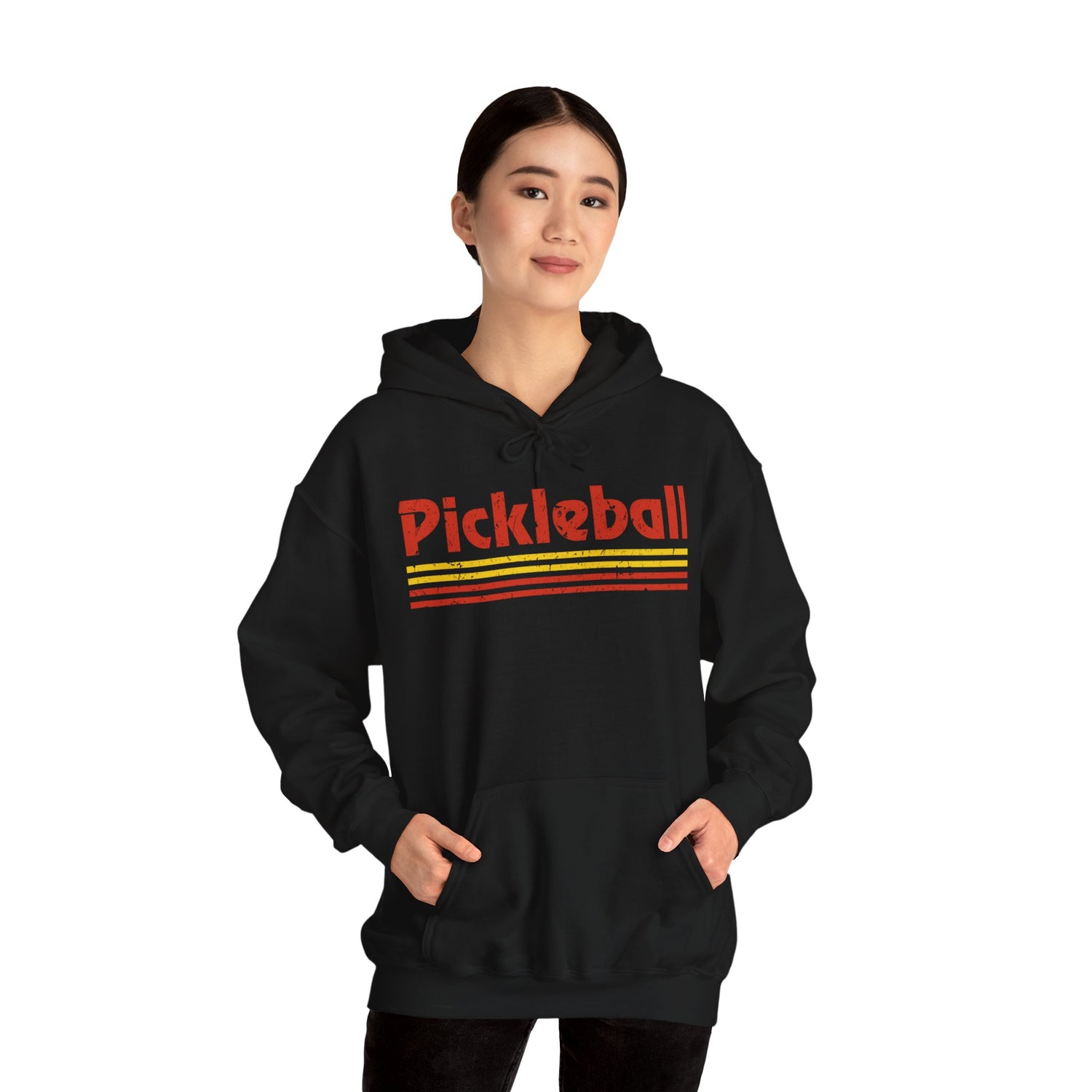 Retro Red Pickleball Hoodie