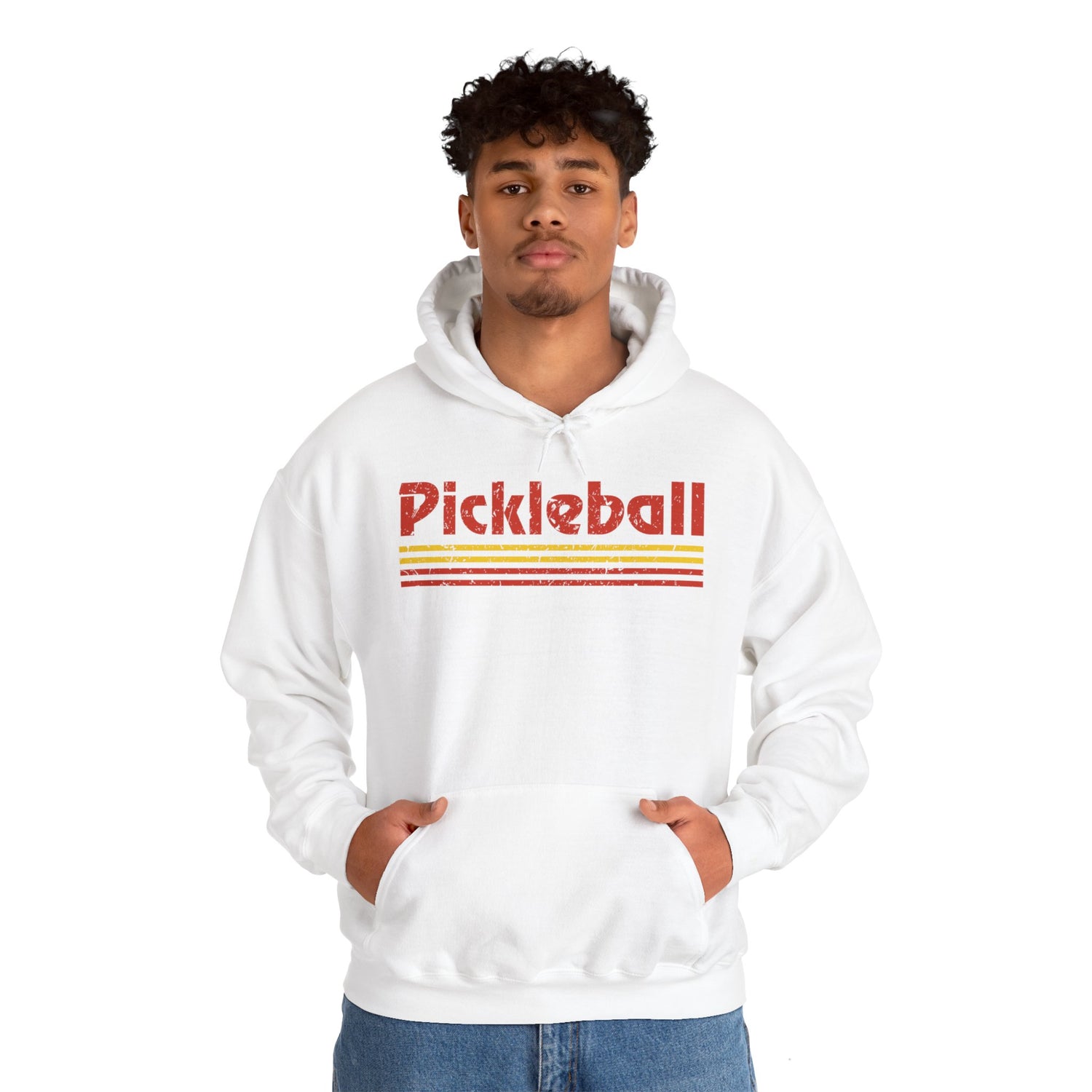 Retro Red Pickleball Hoodie